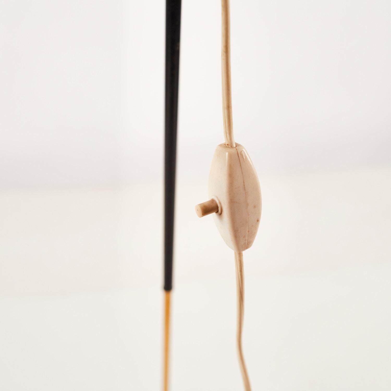 Glass 1950's Floor Lamp by Chiarini, Milan