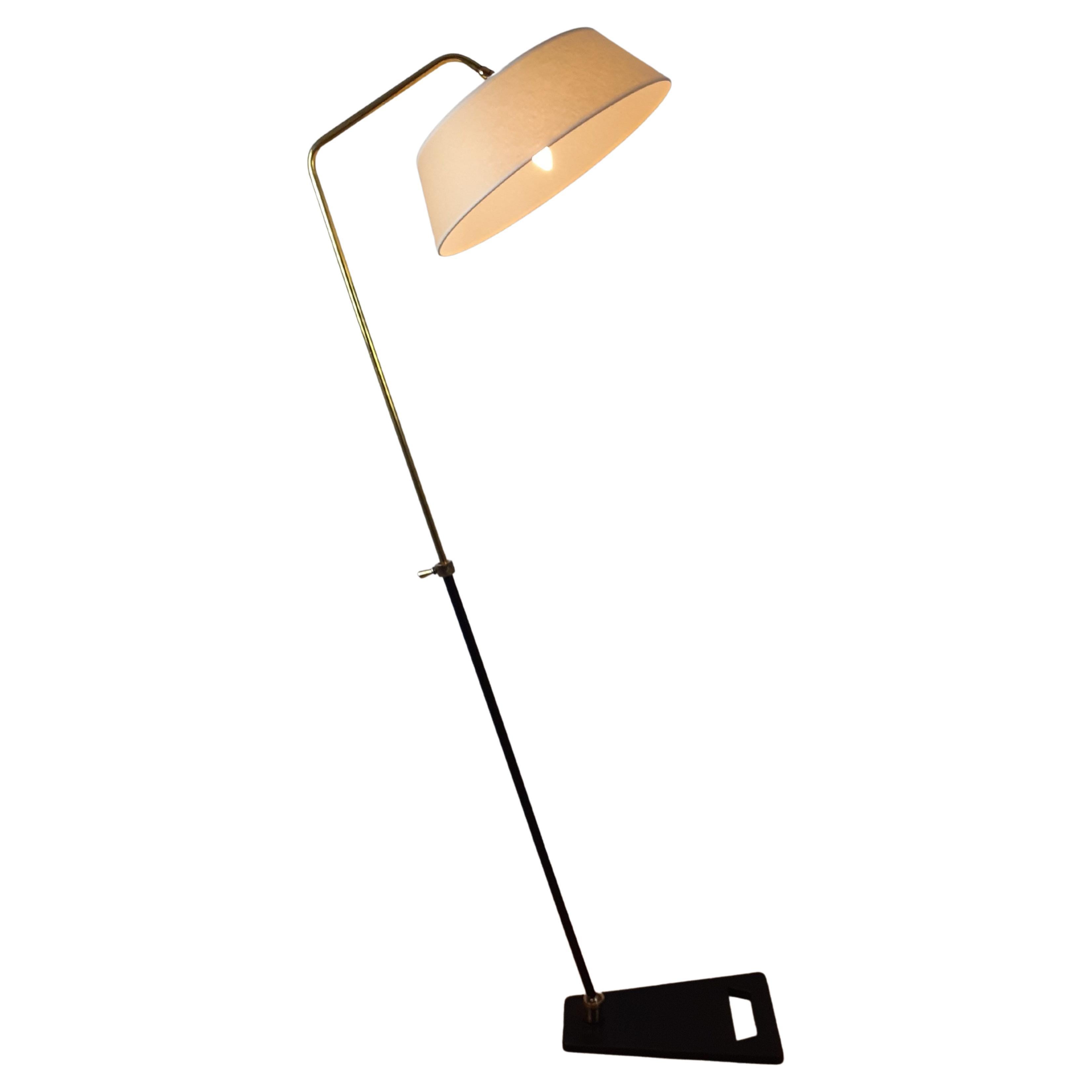 1950s Pendulum Floor Lamp by Maison Lunel For Sale at 1stDibs