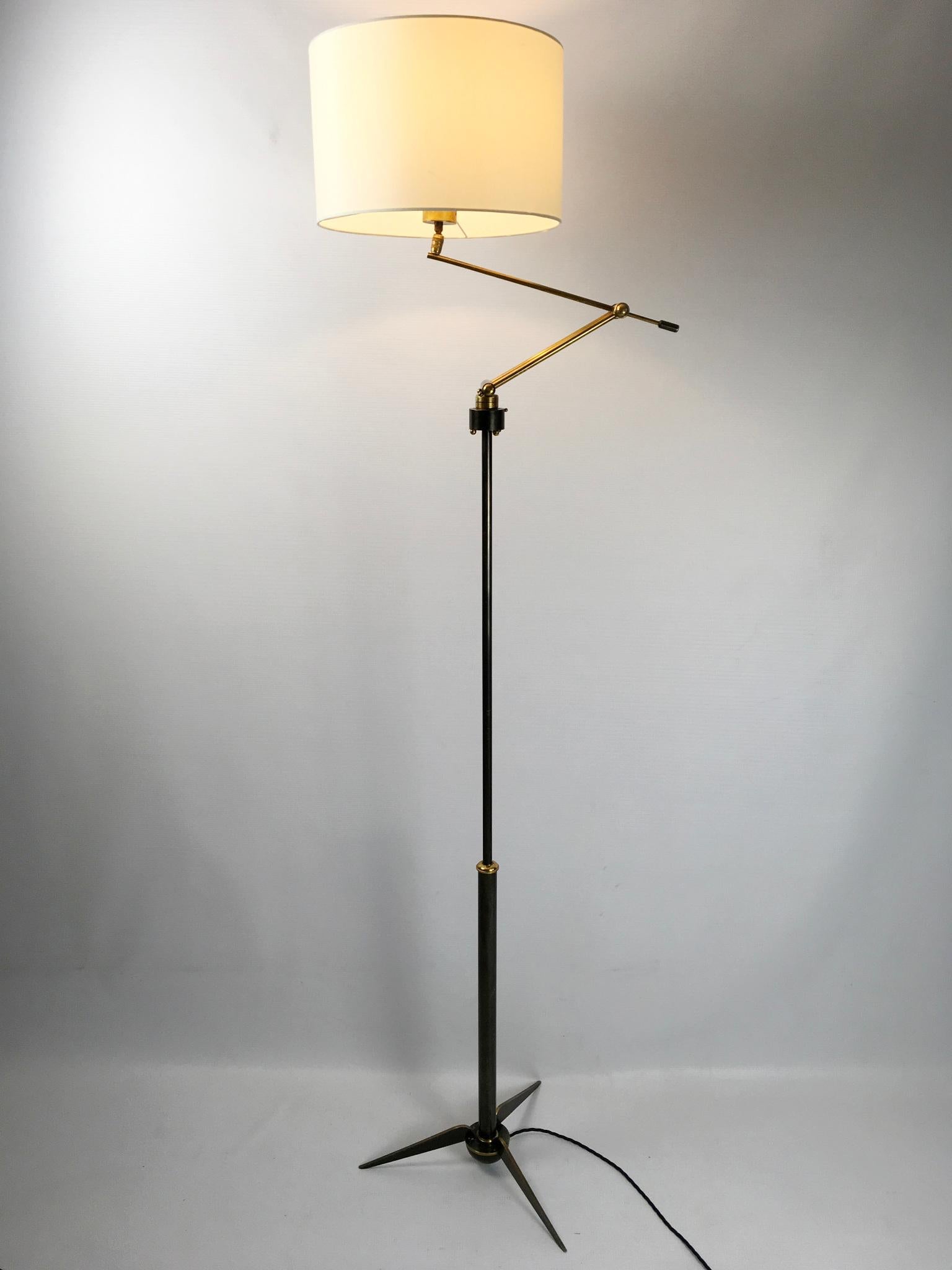 1950s Floor Lamp by Maison Lunel, France 4