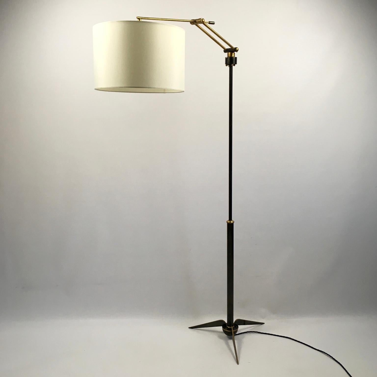 1950s Floor Lamp by Maison Lunel, France 7