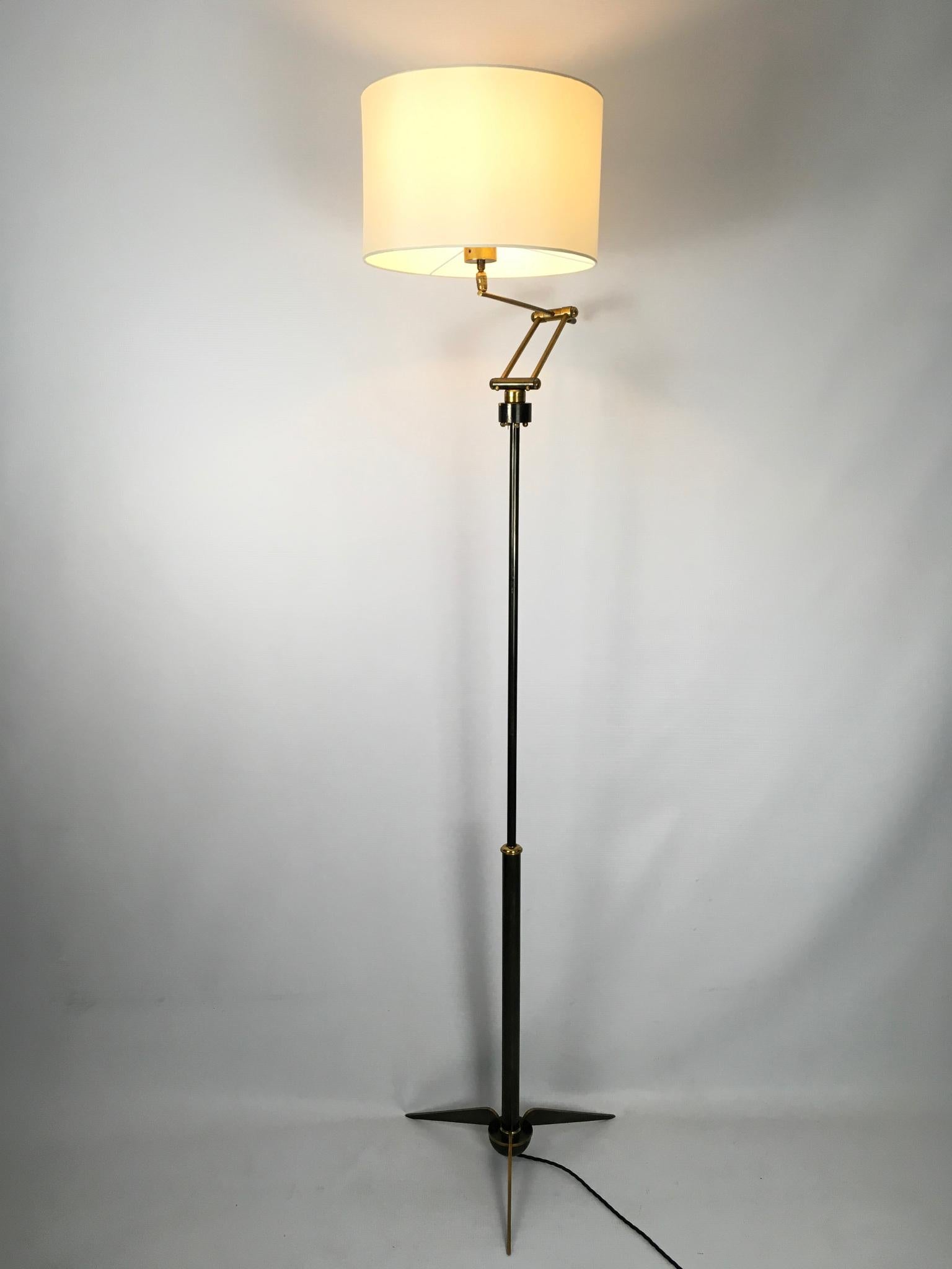 1950s Floor Lamp by Maison Lunel, France 9