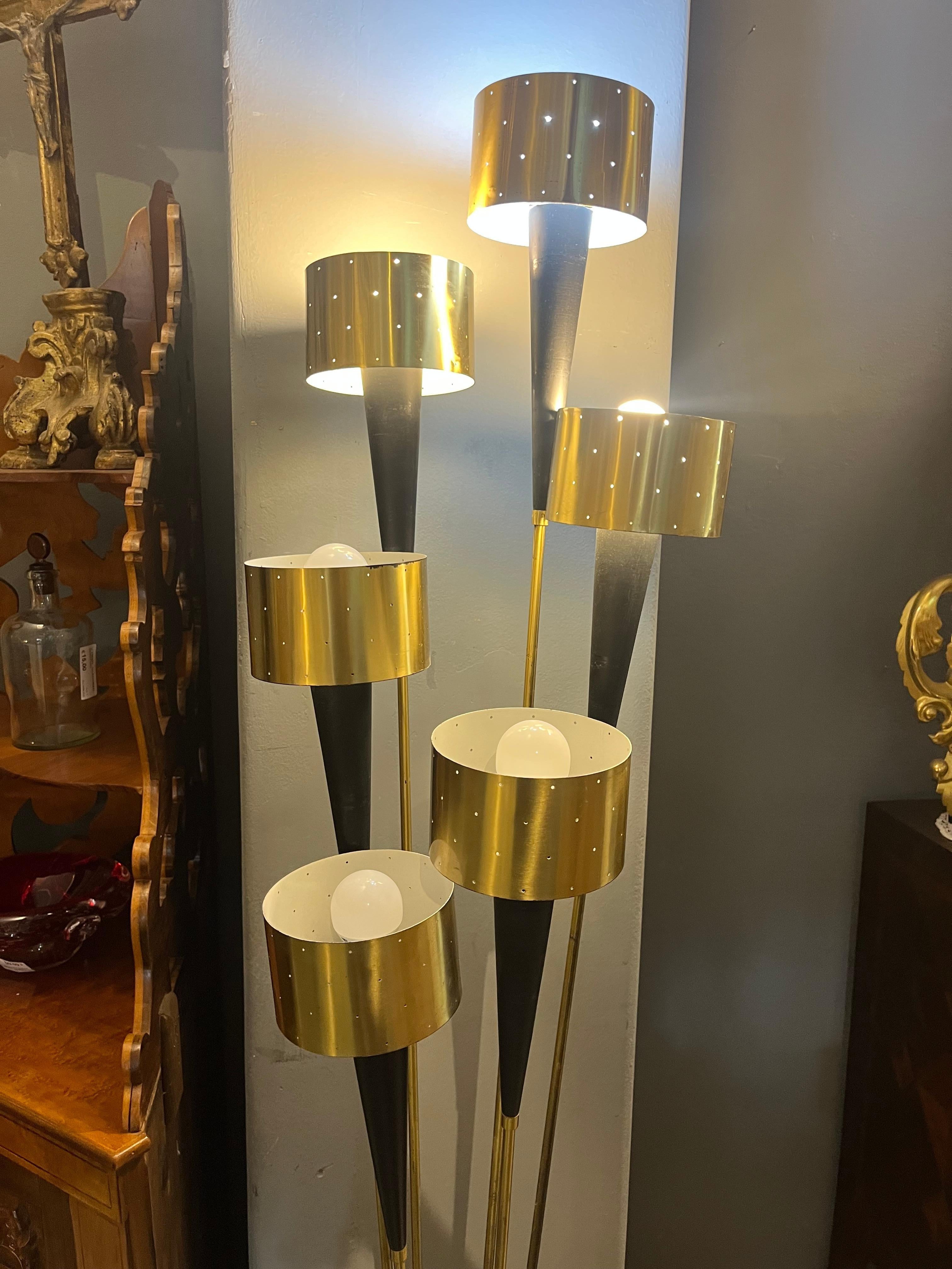 1950s floor lamp by Stilnovo For Sale 2