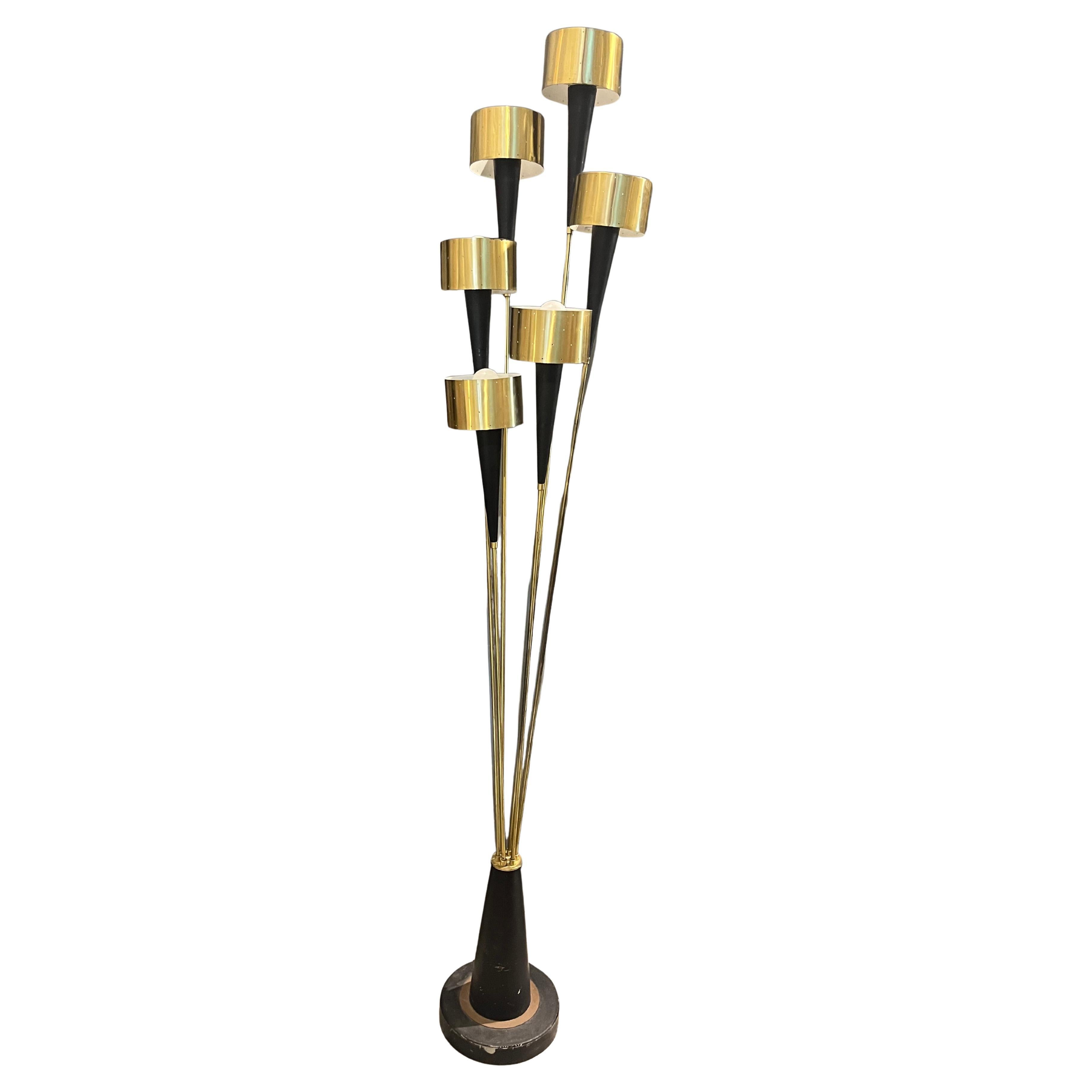 1950s floor lamp by Stilnovo For Sale