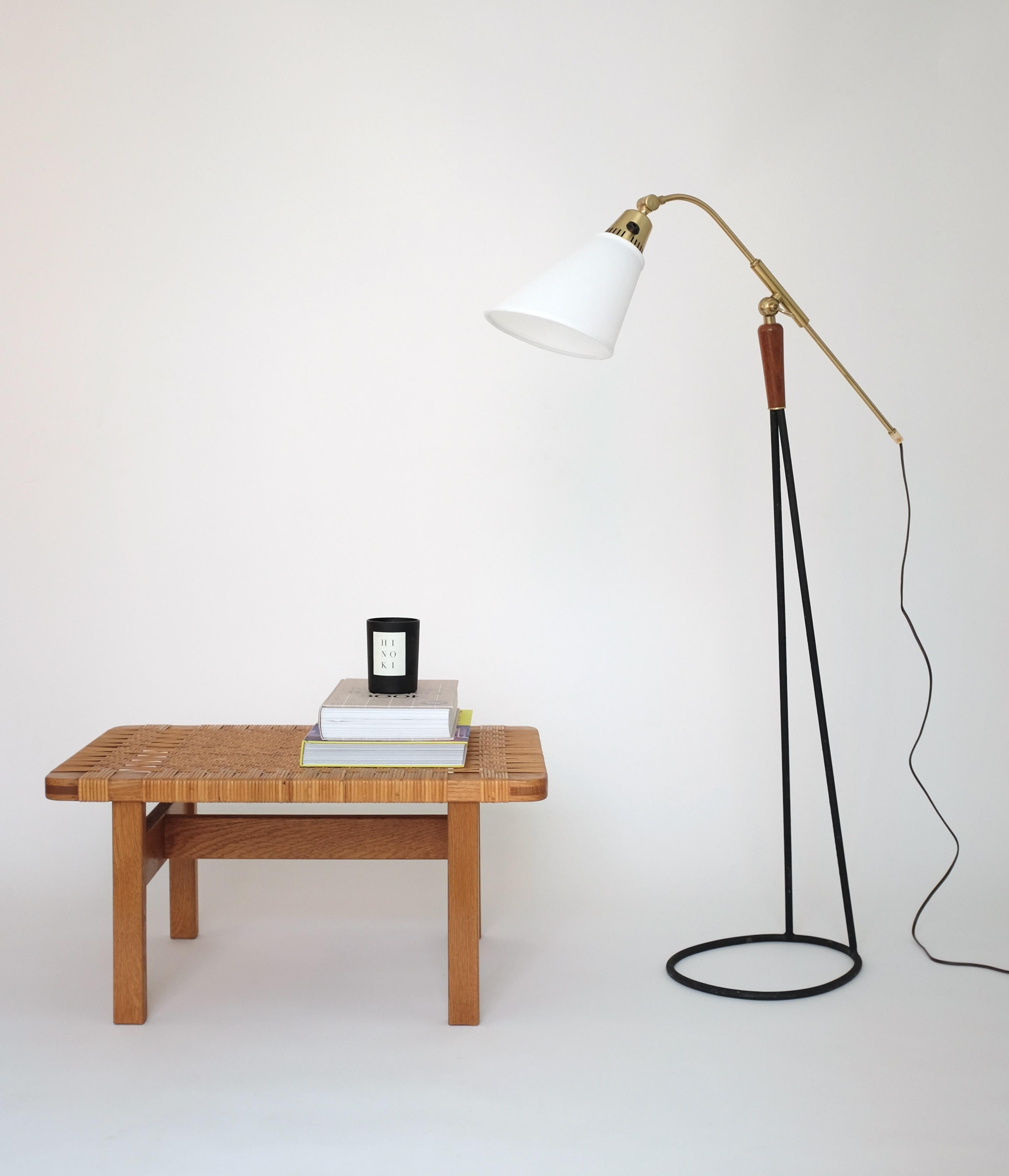 1950's Floor Lamp Model 7069 by Falkenbergs In Good Condition For Sale In Brooklyn, NY