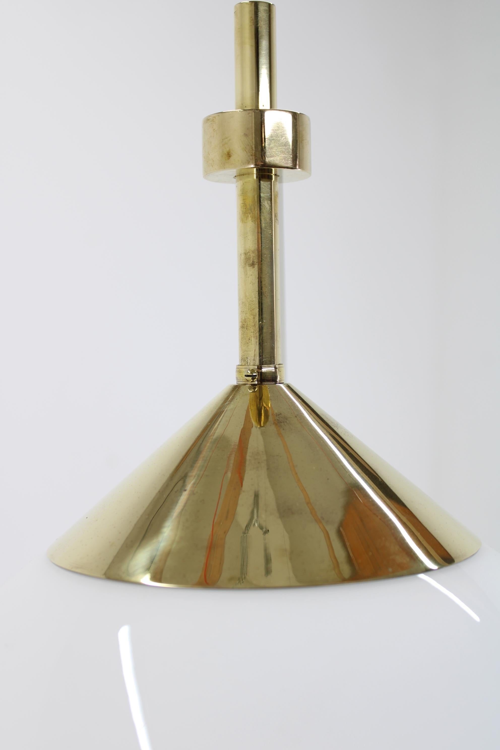 1950s Floor Lamp with Stone Base, Restored For Sale 2