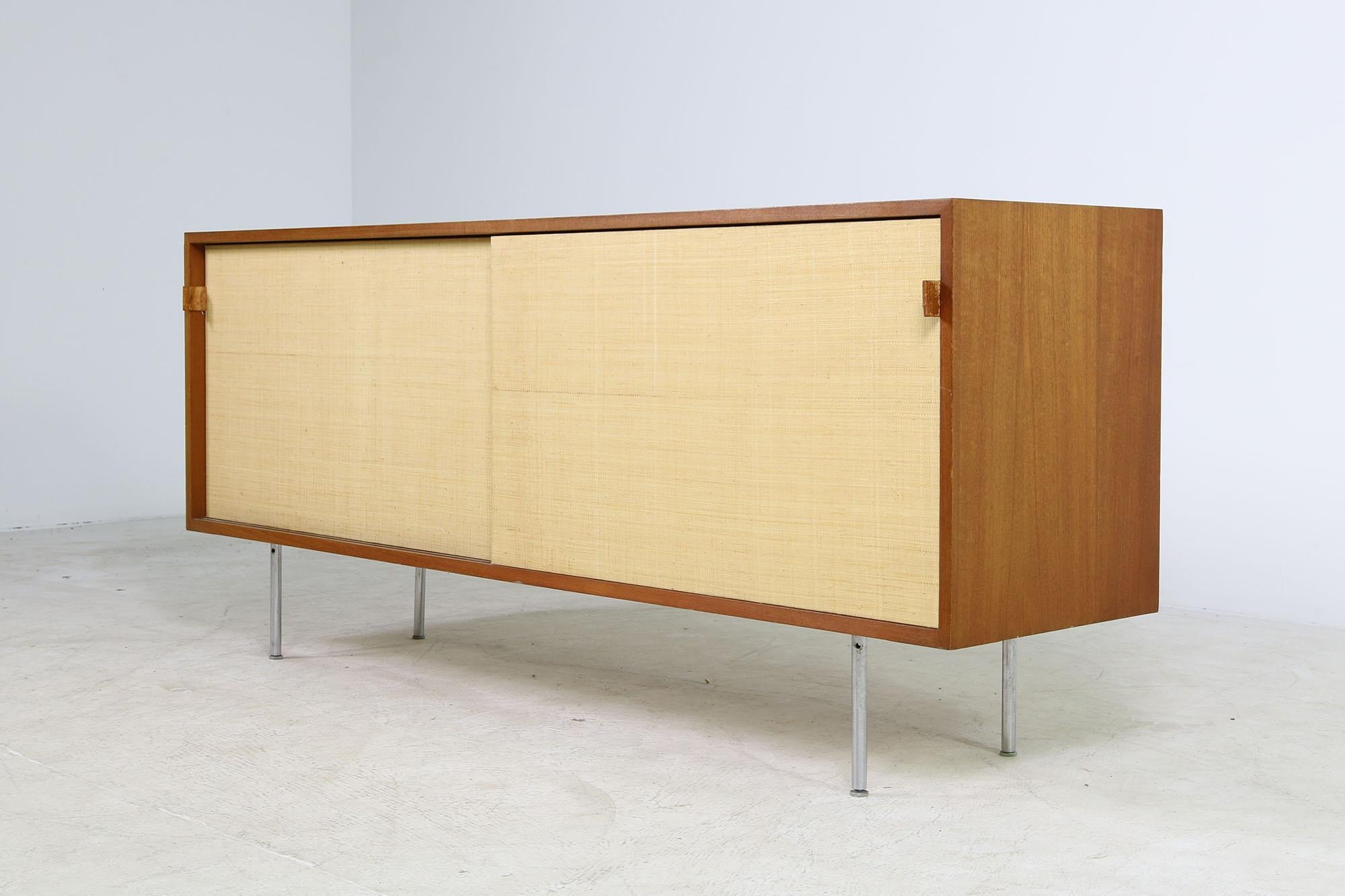 Mid-Century Modern 1950s Florence Knoll Seagrass Sideboard Credenza Mod. 116 Knoll International