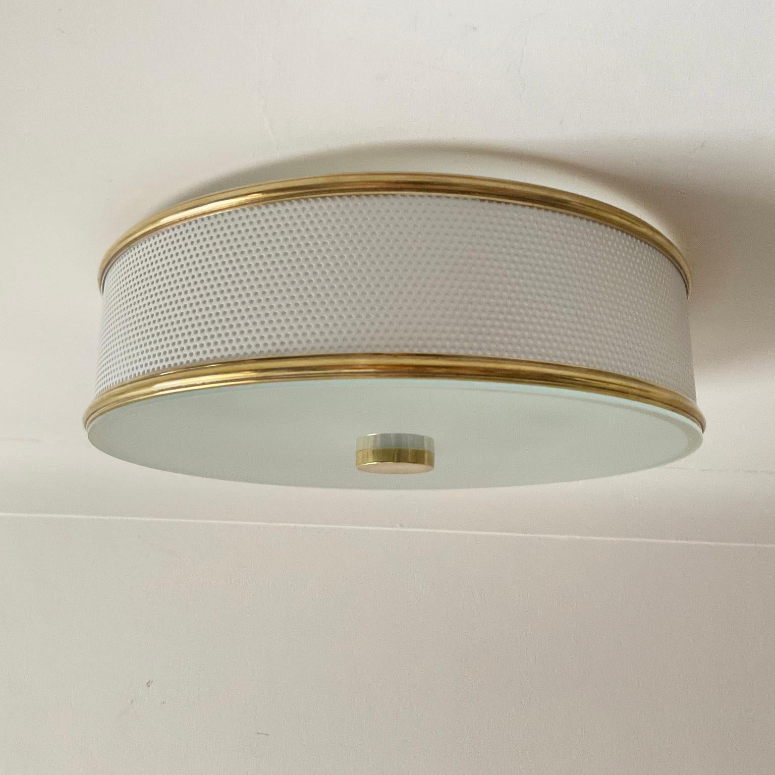 Mid-Century Modern 1950s Ceiling Light Attributed to Pierre Guariche for Maison Arlus For Sale