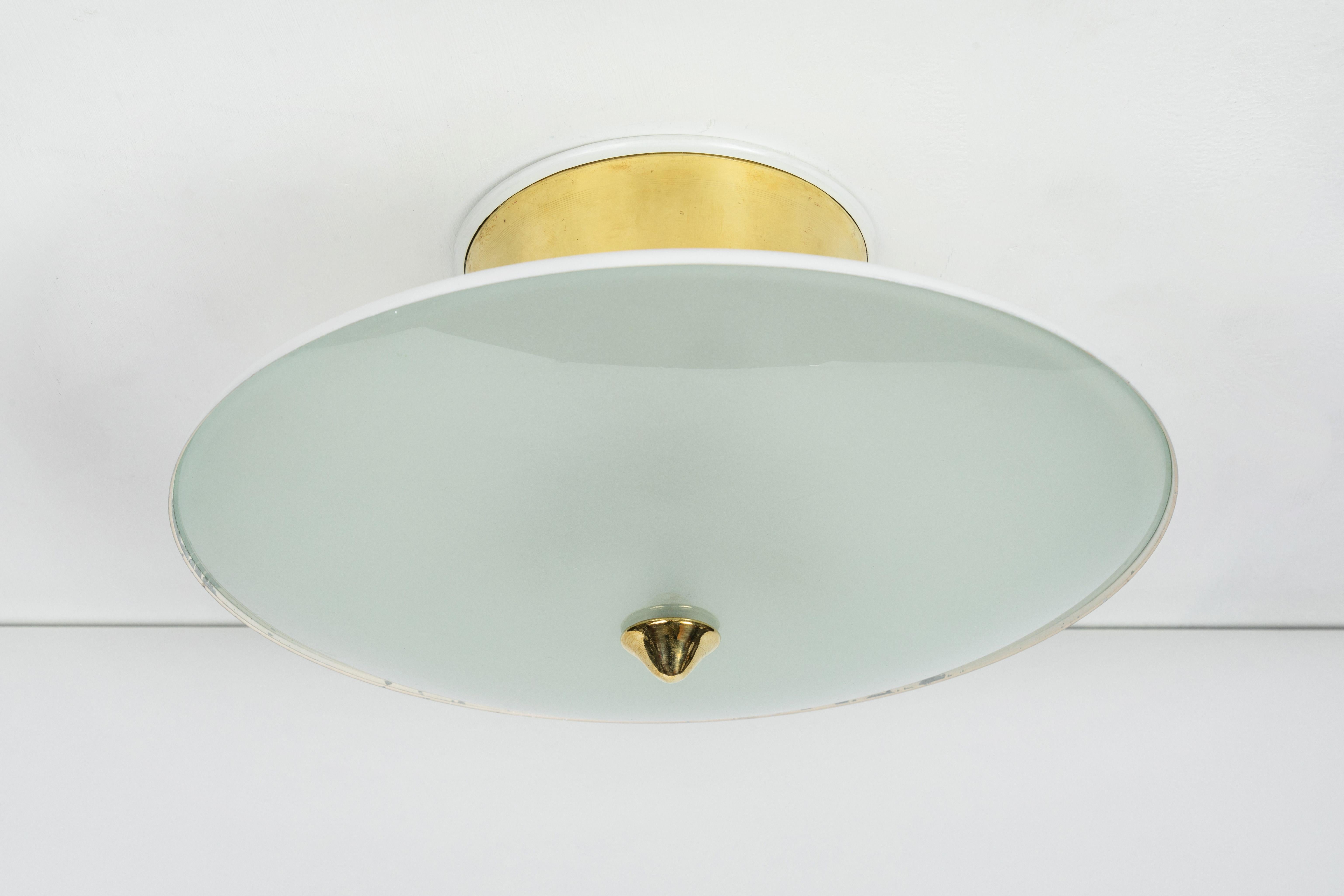 1950s Flushmount Ceiling Light by Oscar Torlasco for Lumi 2