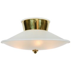 1950s Flushmount Ceiling Light by Oscar Torlasco for Lumi