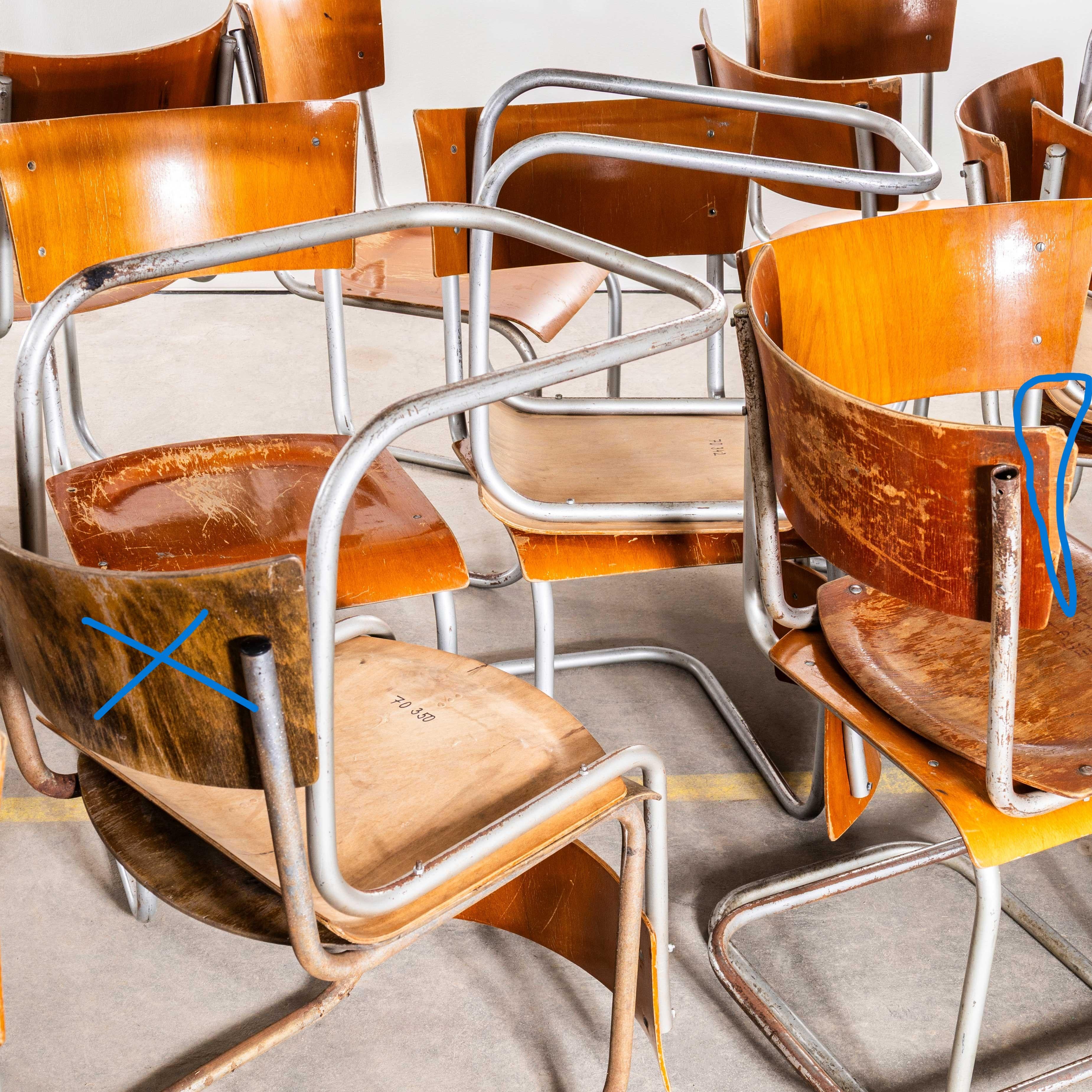 Sedia da pranzo a sbalzo FN6 degli anni '50 di Mart Stam per Mücke & Melder in vendita 1