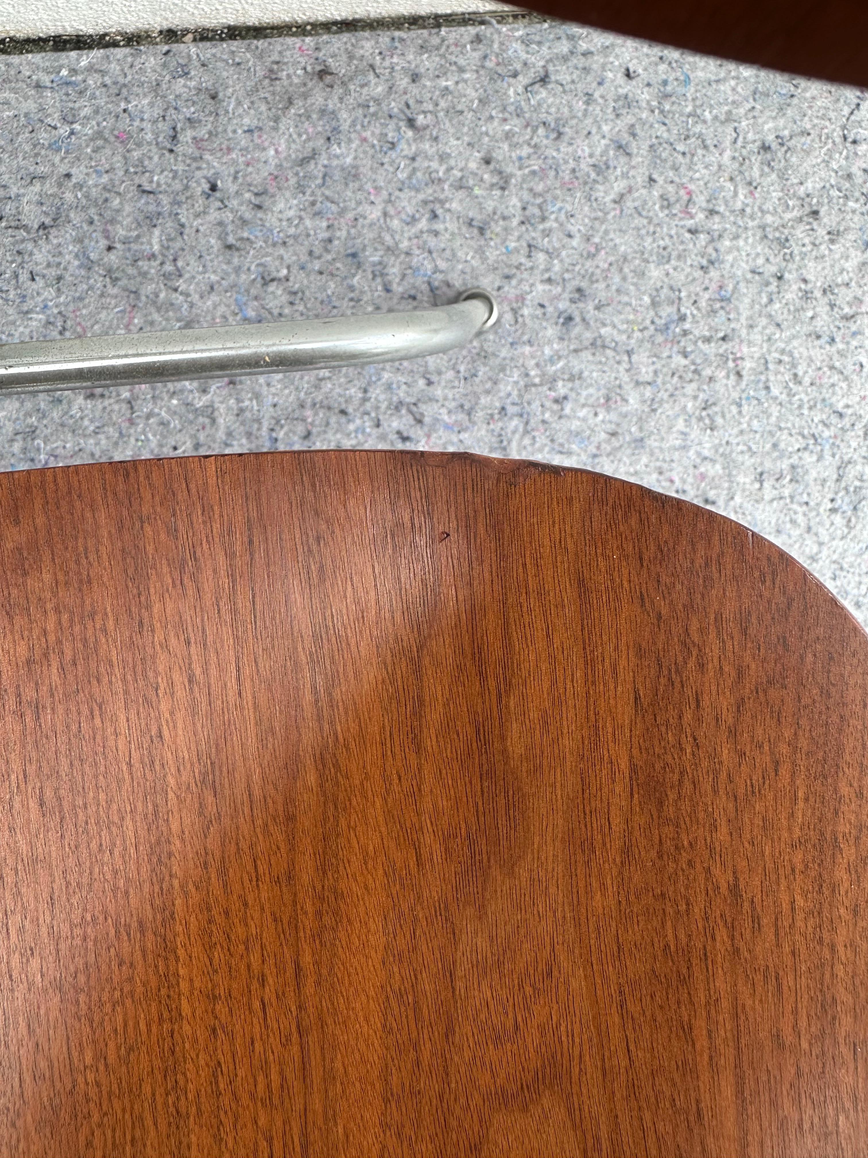 1950s Foil Label Charles Eames for Herman Miller DCM Chairs set of 4 For Sale 5
