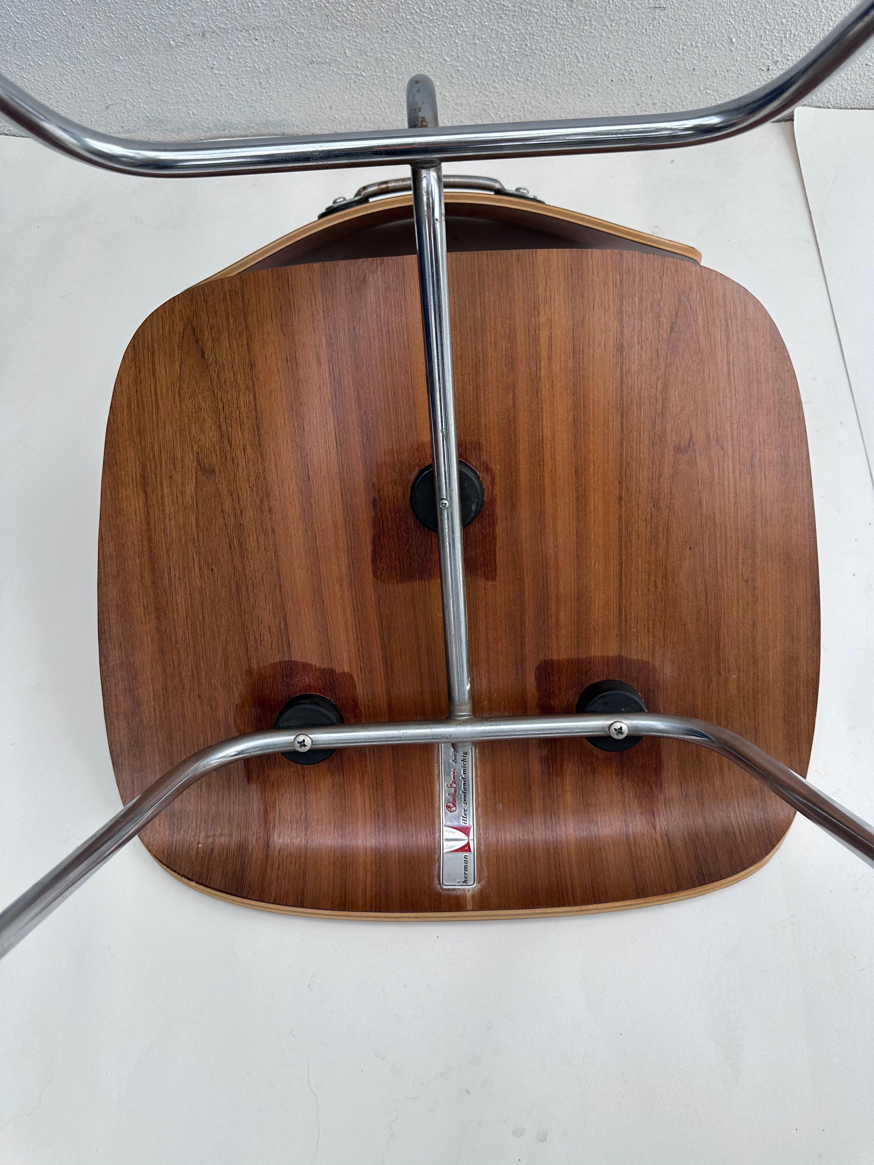 Mid-Century Modern 1950s Foil Label Charles Eames for Herman Miller DCM Chairs set of 4 For Sale