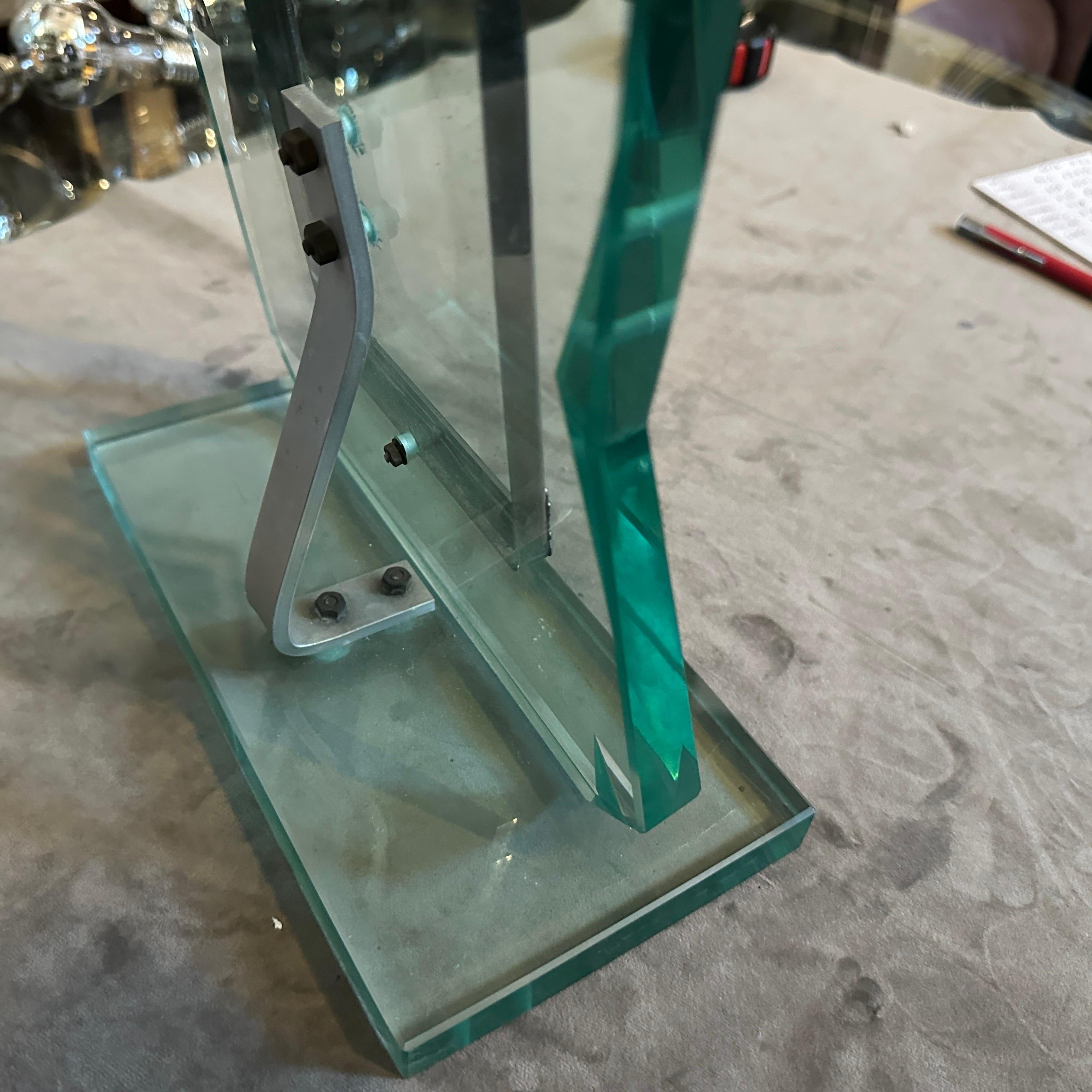 1950er Jahre Fontana Arte Stil Mid-Century Modern Verde NIlo Glas Bilderrahmen im Angebot 6