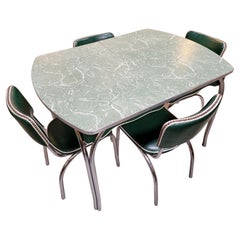 Ensemble de dinette en formica et chrome des années 1950