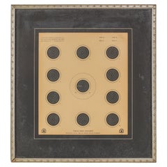 1950s Framed Official NRA Small Bore Rifle Target