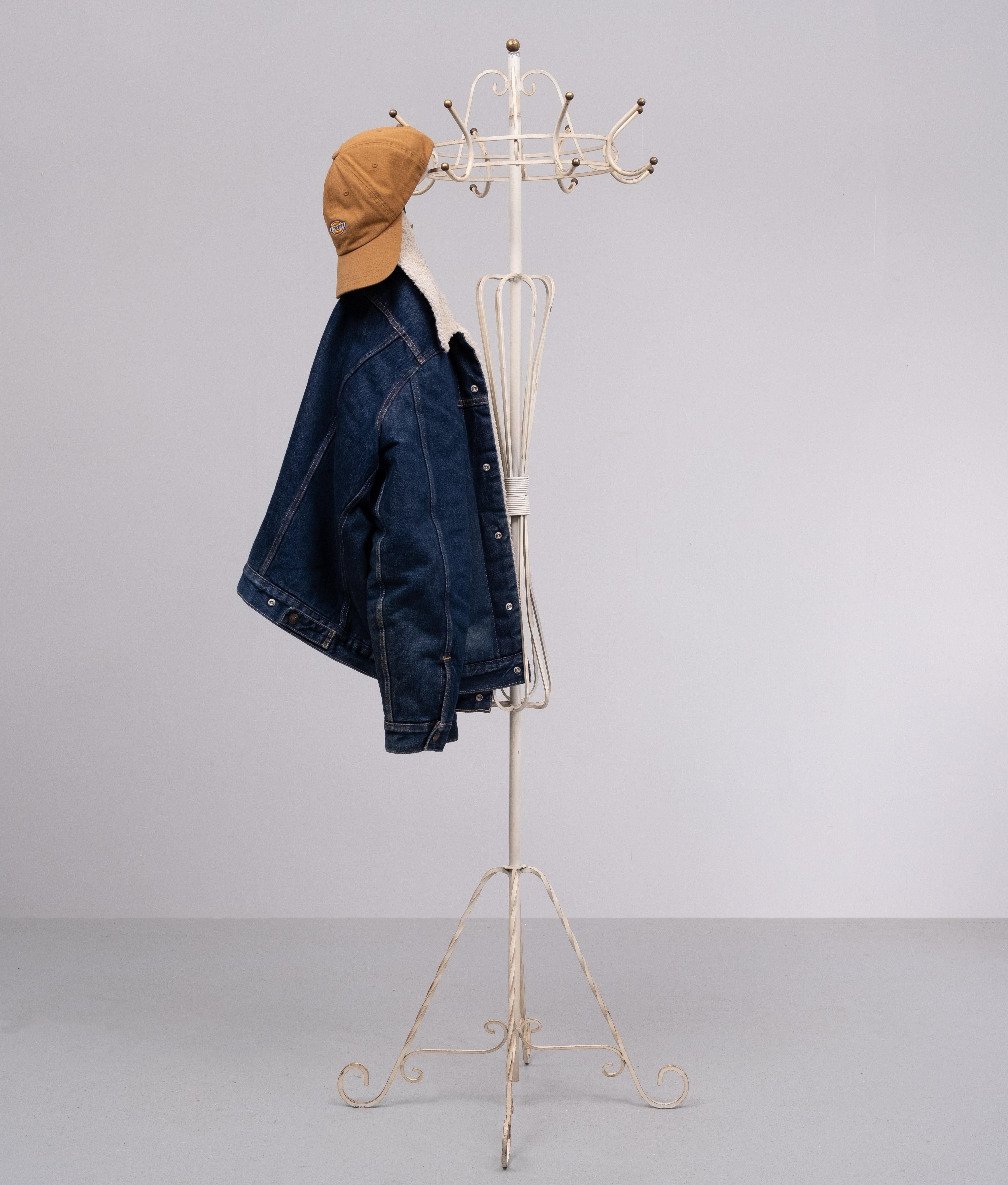 Mid-20th Century 1950s France Provincial Standing Coat Rack  For Sale