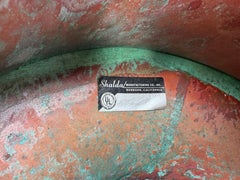 1950er Frank B. Nightingale Kupfer Pendelleuchte Hanging Garden Light Set Burbank Ca.