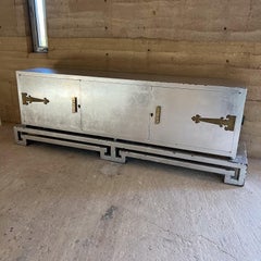 1950s Frank Kyle Spectacular Credenza Silver Leaf Mahogany