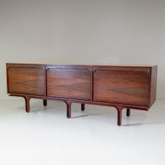 1950s Frattini for Bernini Italian Wood Sideboard with Sliding Doors