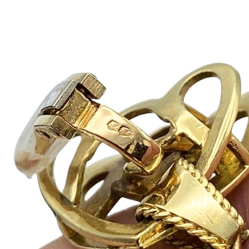 Orecchini a pendente in oro giallo, citrino e cristallo di rocca di Fred Leighton del 1950 in vendita 5