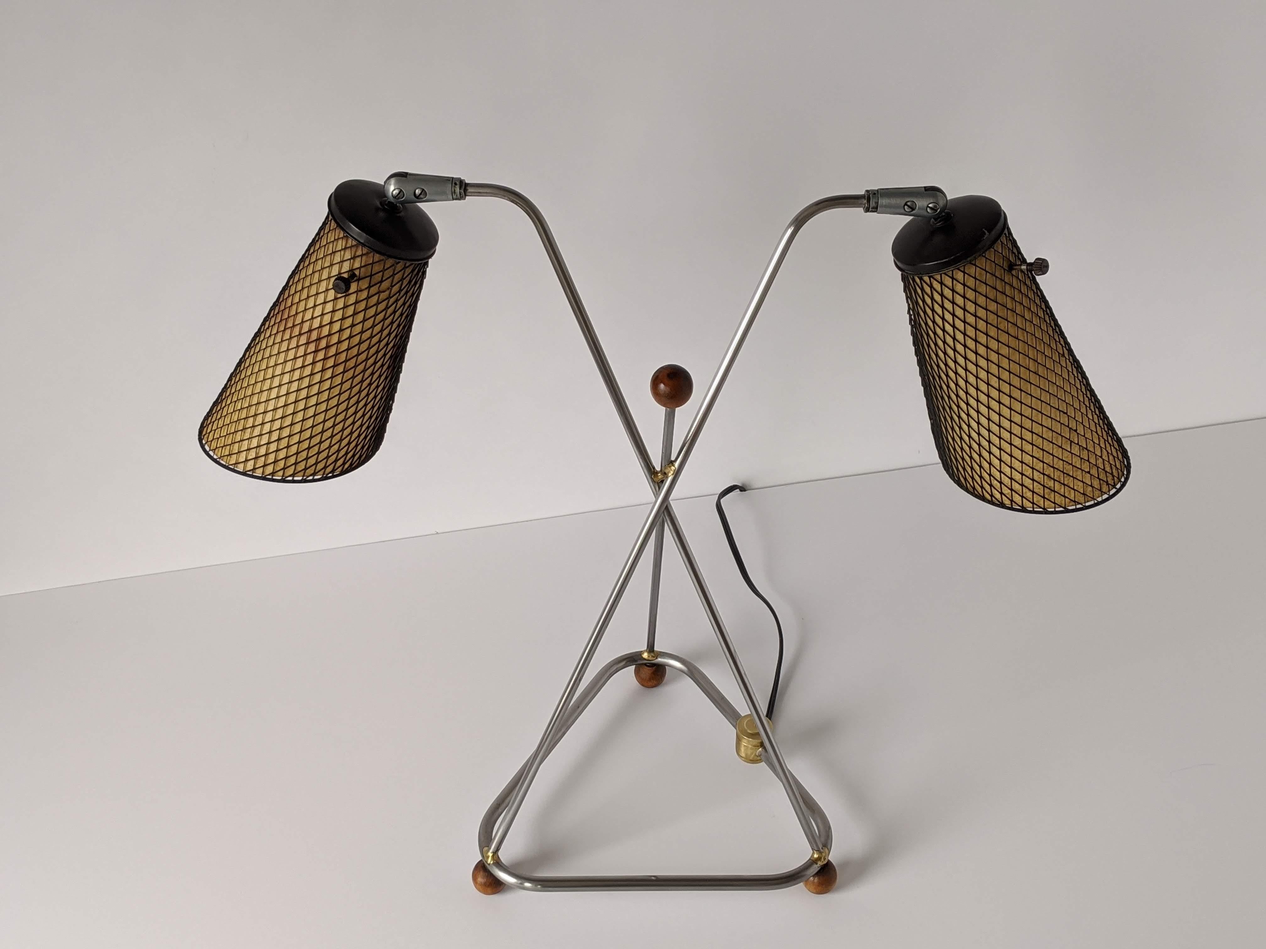 Milieu du XXe siècle Lampe de table Frederick Weinberg des années 1950, États-Unis en vente