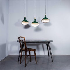 1950’s Free Hanging Revo Parabolic Enamelled Lamps