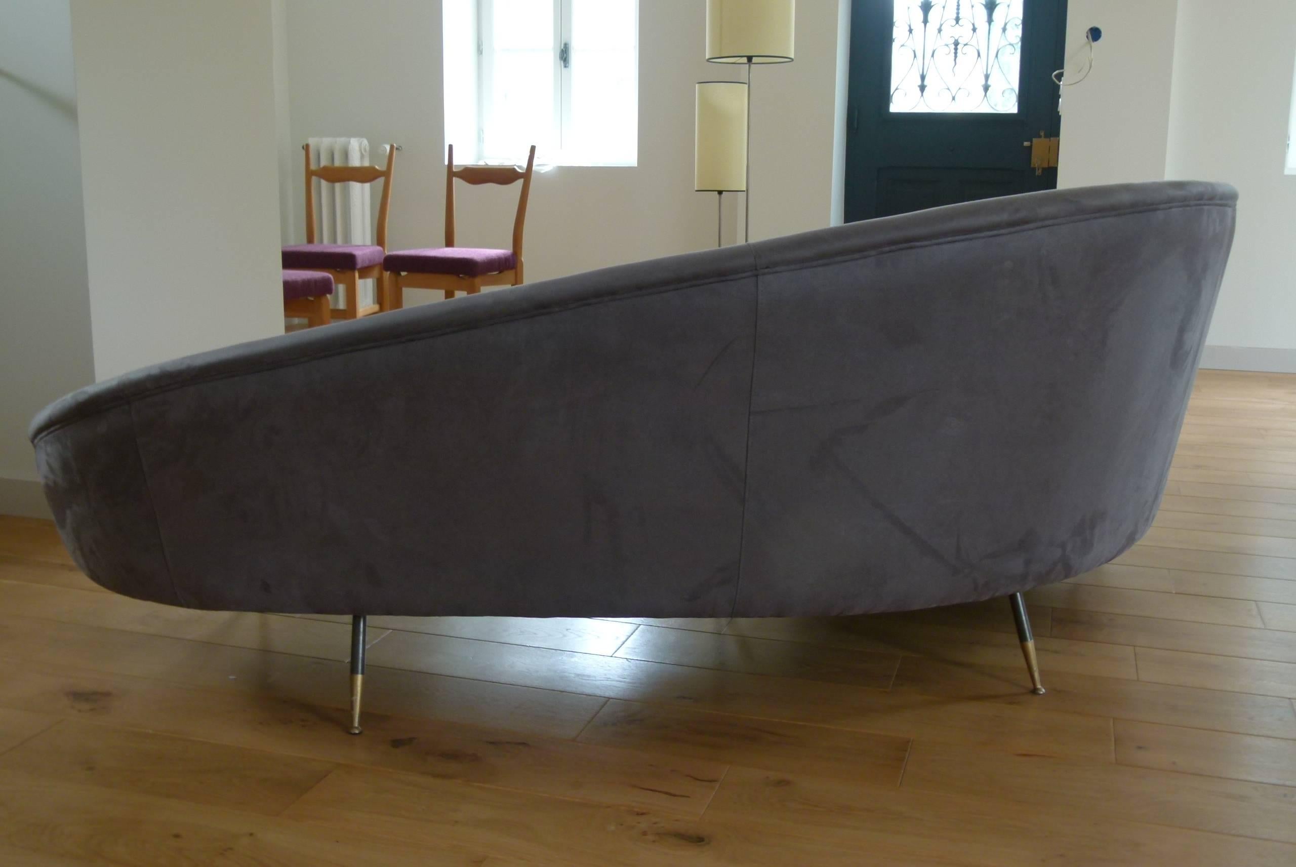 1950s Free Shape Italian Sofa For Sale 1