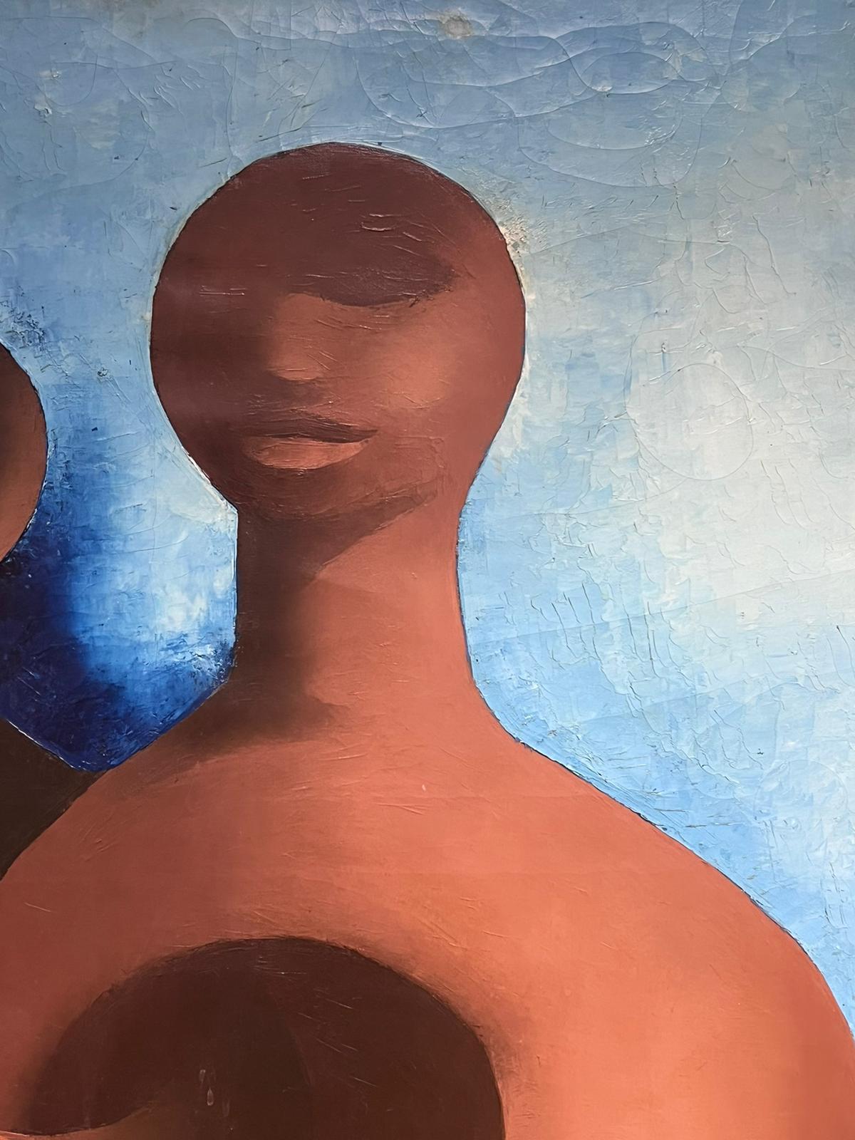 Figures Entwined
by Joel Lacroix (French mid 20th century)
signed and dated verso
oil on canvas, unframed
canvas : 39.5 x 32 inches
provenance: private collection, France
condition: very good and sound condition