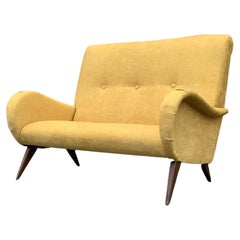 Französisches 2-Sitzer-Sofa, 1950er Jahre