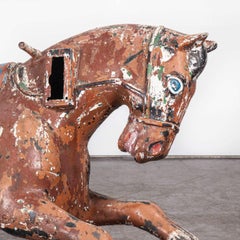 1950s French Amusement Park Large Decorative Horse, Original Paint