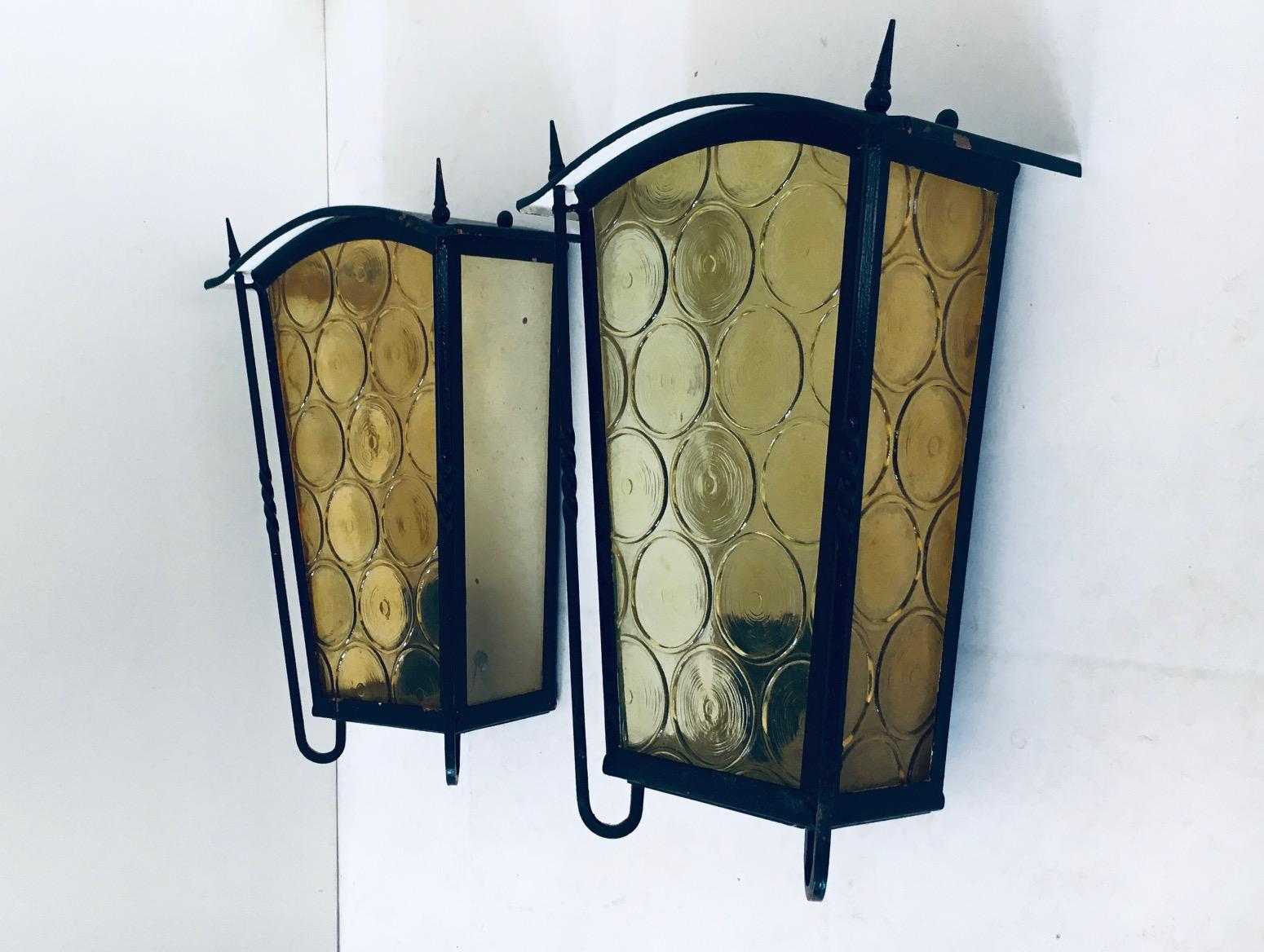1950er Jahre Französisch architektonischen Design Outdoor-Wandleuchte Set im Angebot 5