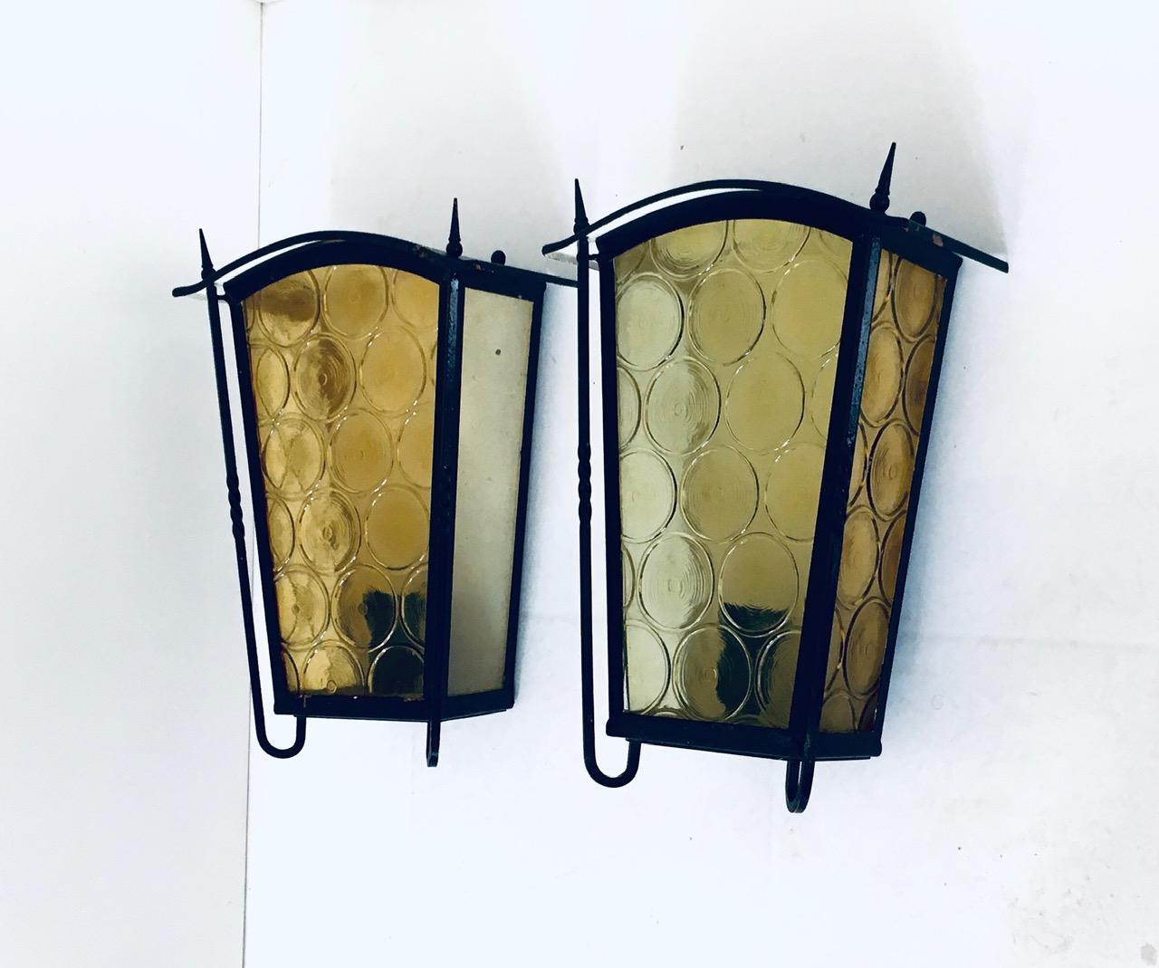 1950er Jahre Französisch architektonischen Design Outdoor-Wandleuchte Set im Angebot 7