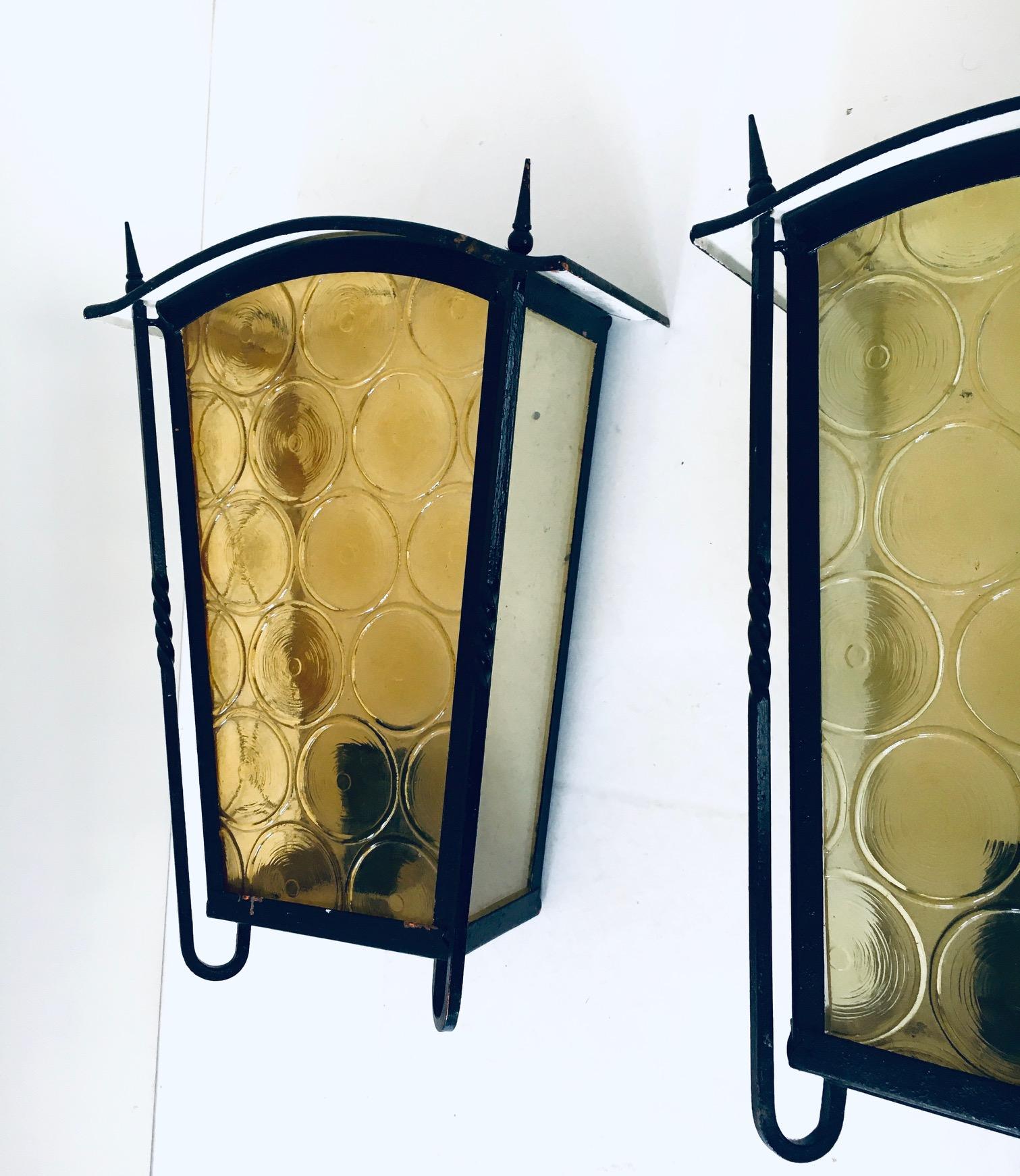 1950er Jahre Französisch architektonischen Design Outdoor-Wandleuchte Set im Angebot 9