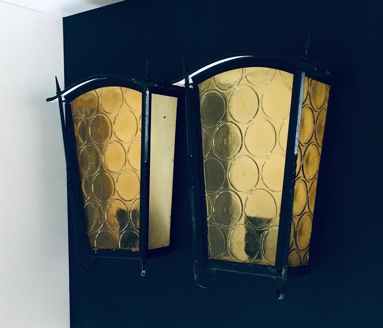1950er Jahre Französisch architektonischen Design Outdoor-Wandleuchte Set (Sonstiges) im Angebot