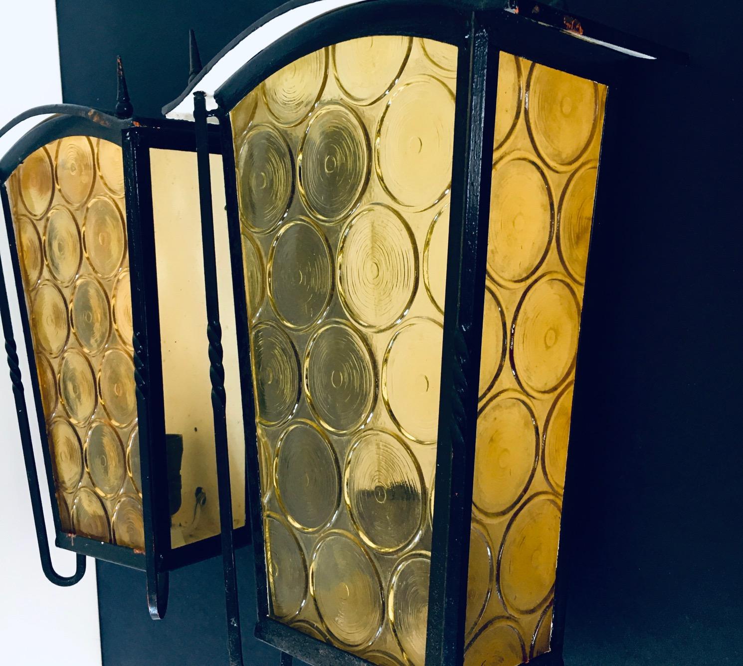 1950er Jahre Französisch architektonischen Design Outdoor-Wandleuchte Set im Angebot 2