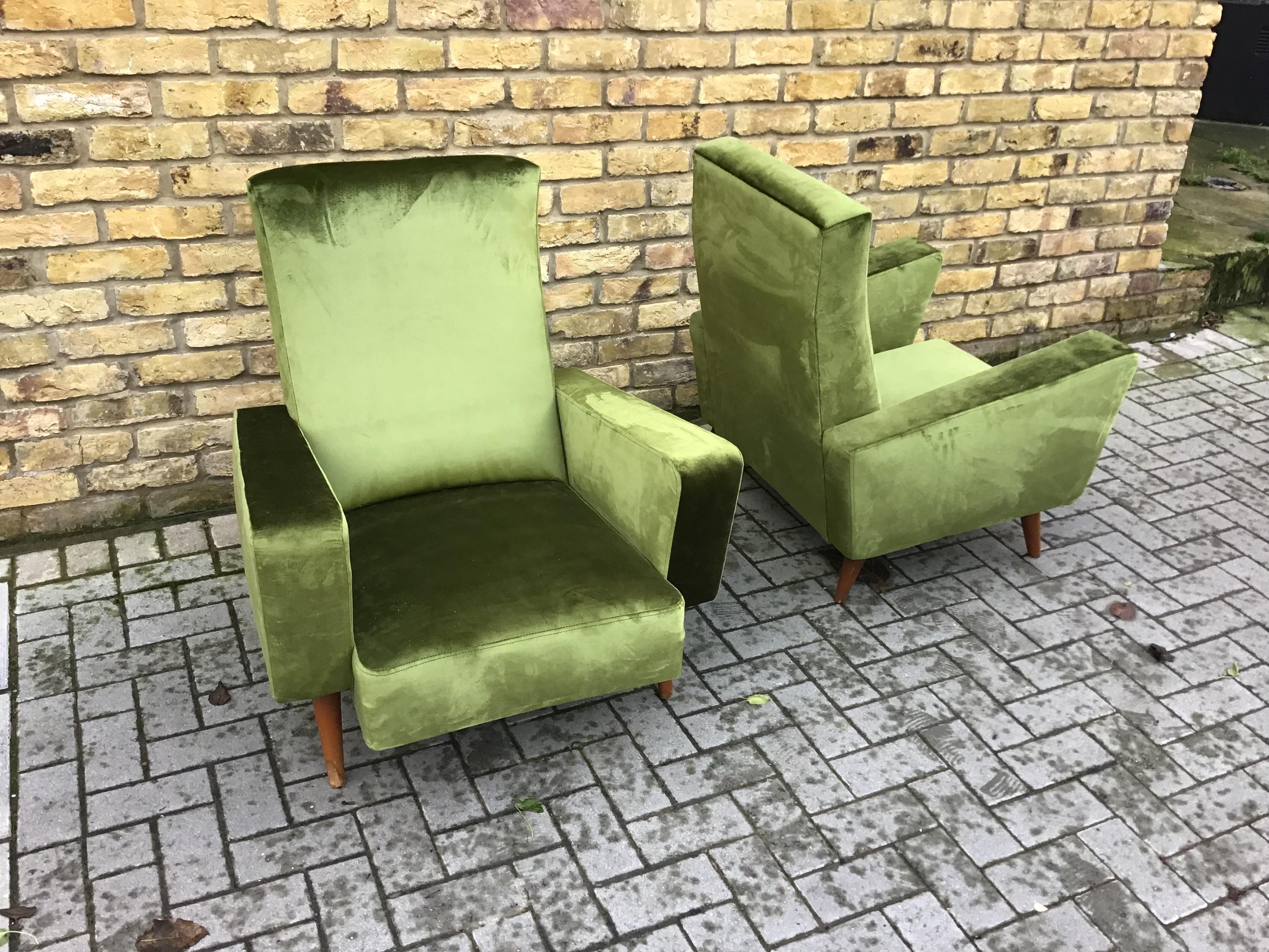 20th Century 1950s French Armchairs