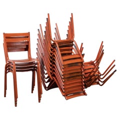 1950’s French ArtProg Metal Stacking Outdoor Chairs – Various Quantities Availab