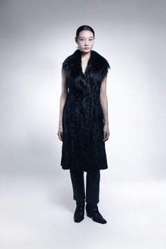 HOCUS POCUS goat & astrakhan fur vintage antique piece