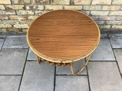 1950’s French Bamboo Coffee Table