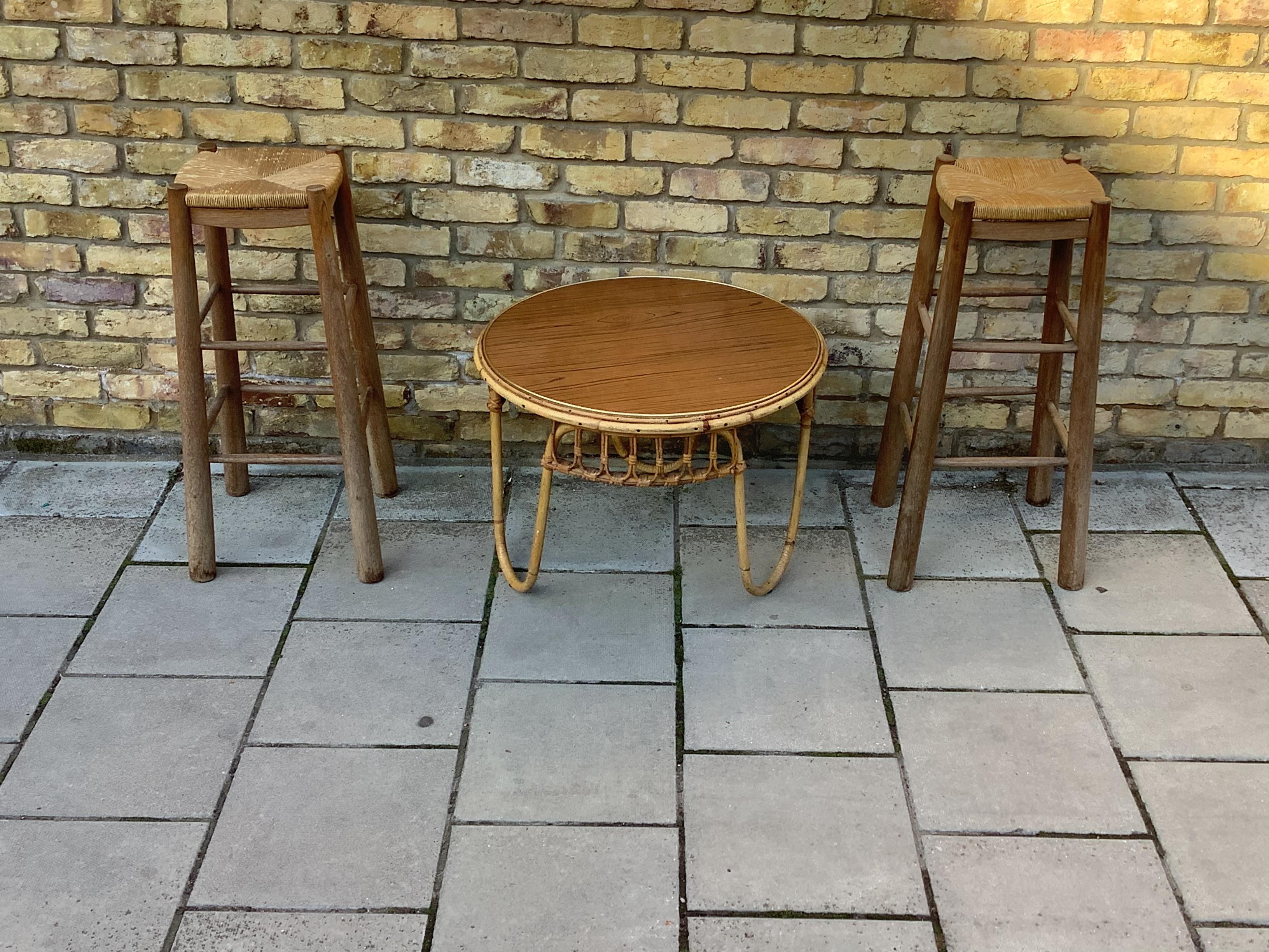 1950’s French Bamboo Coffee Table In Good Condition For Sale In London, Lambeth