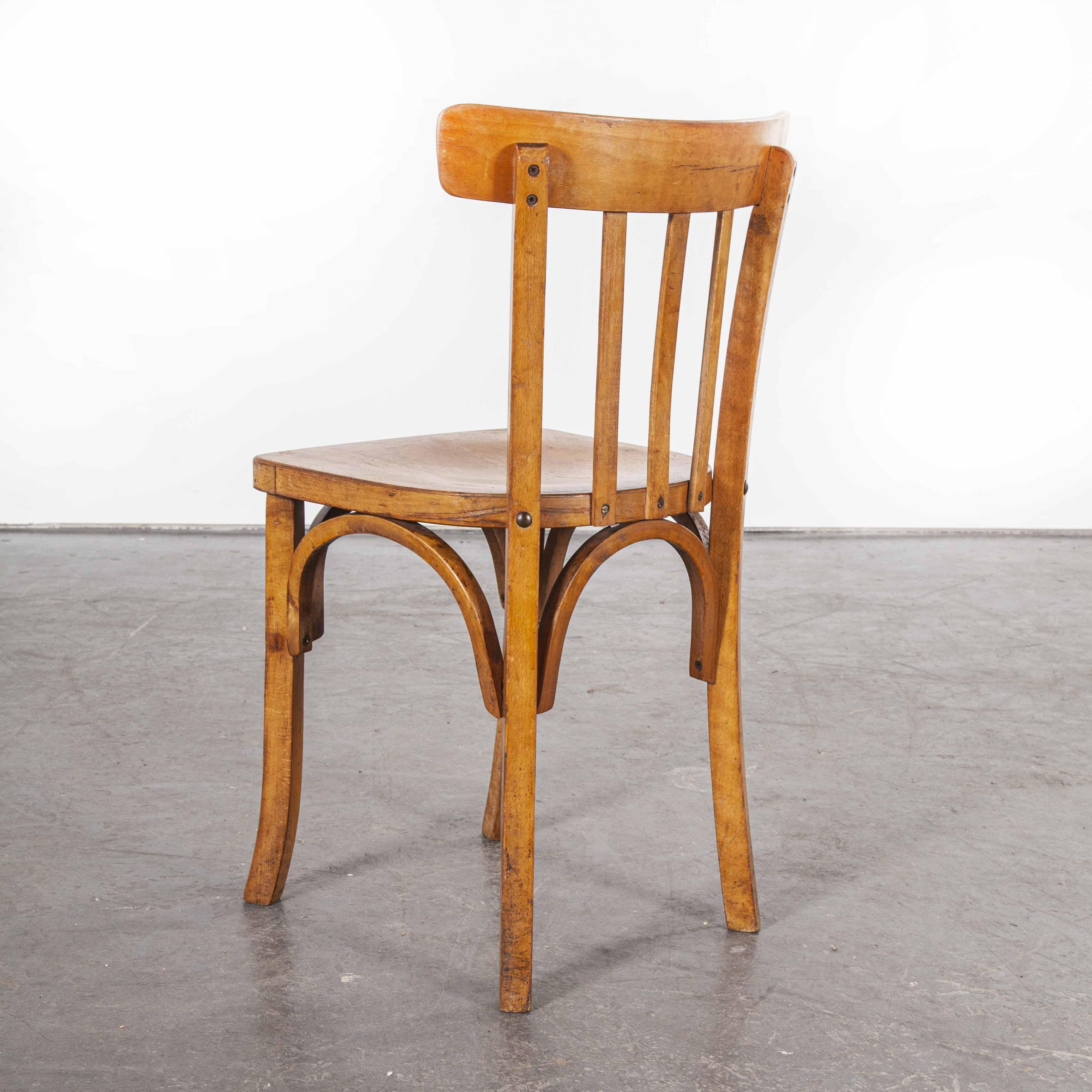 1950s French Baumann Bentwood Bistro Dining Chair, Model 1 7