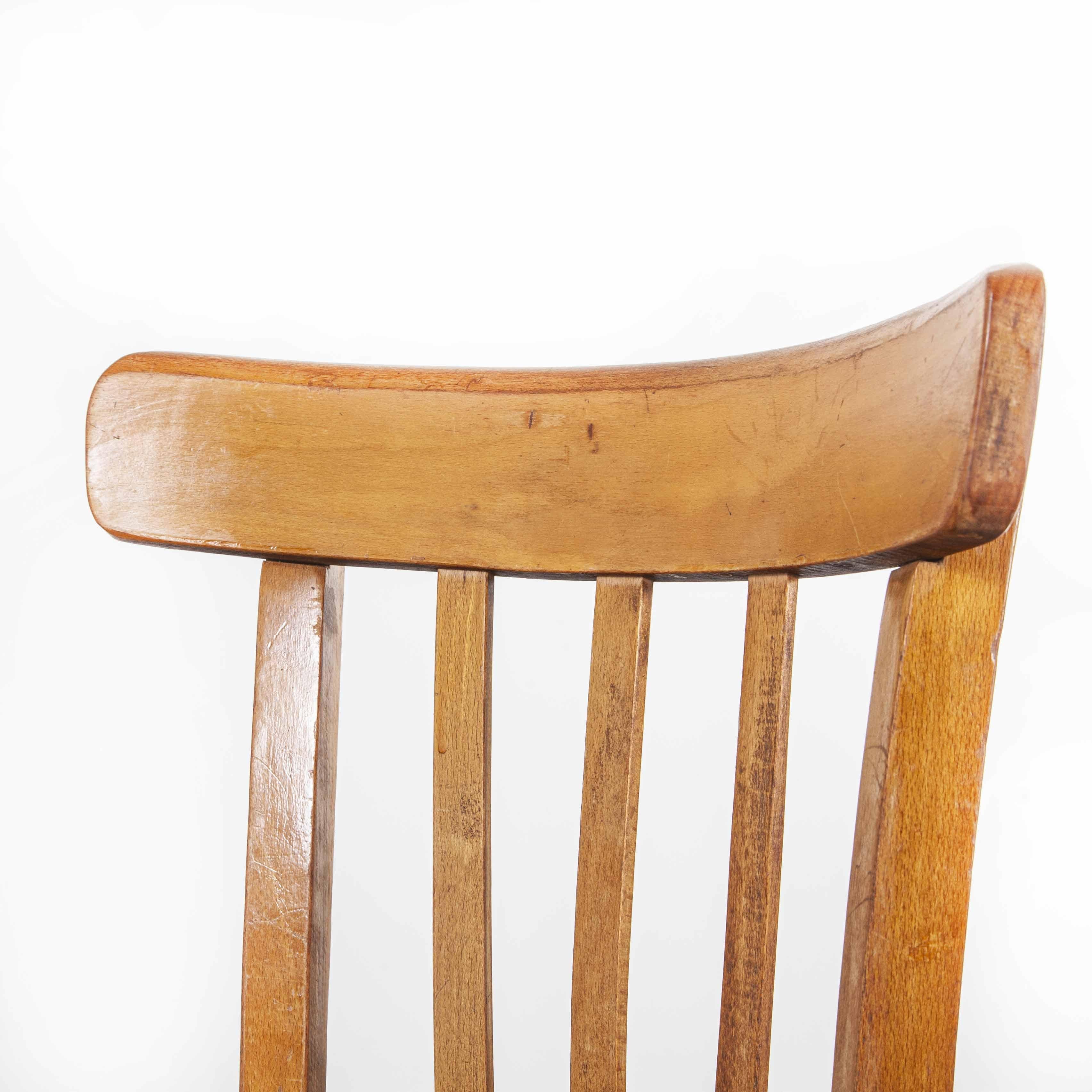 1950s French Baumann Bentwood Bistro Dining Chair, Model 1 4