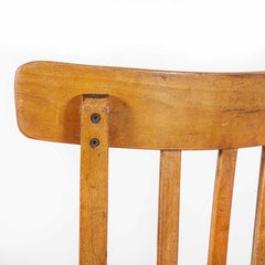 1950s French Baumann Bentwood Bistro Dining Chair, Model 1, Set of Twelve