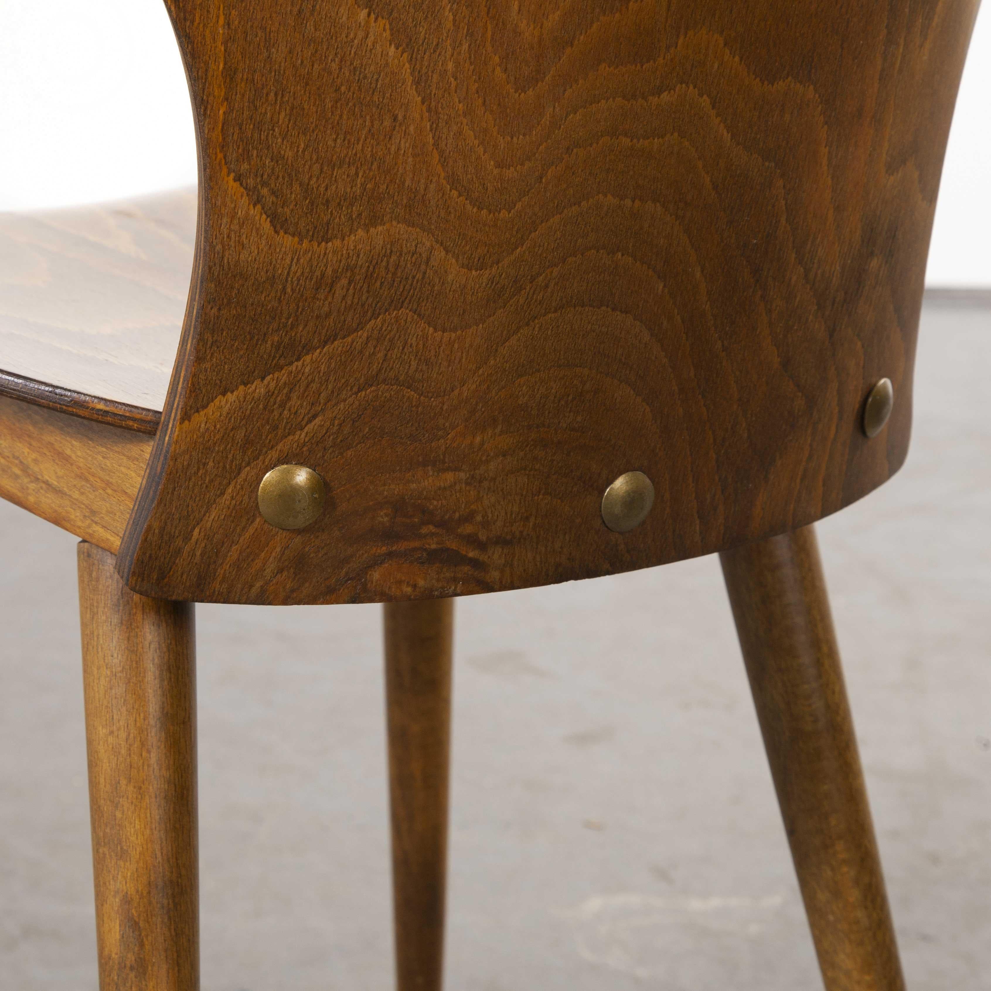 1950s French Baumann Bentwood Gentiane Dining Chair, Good Quantity Available 6