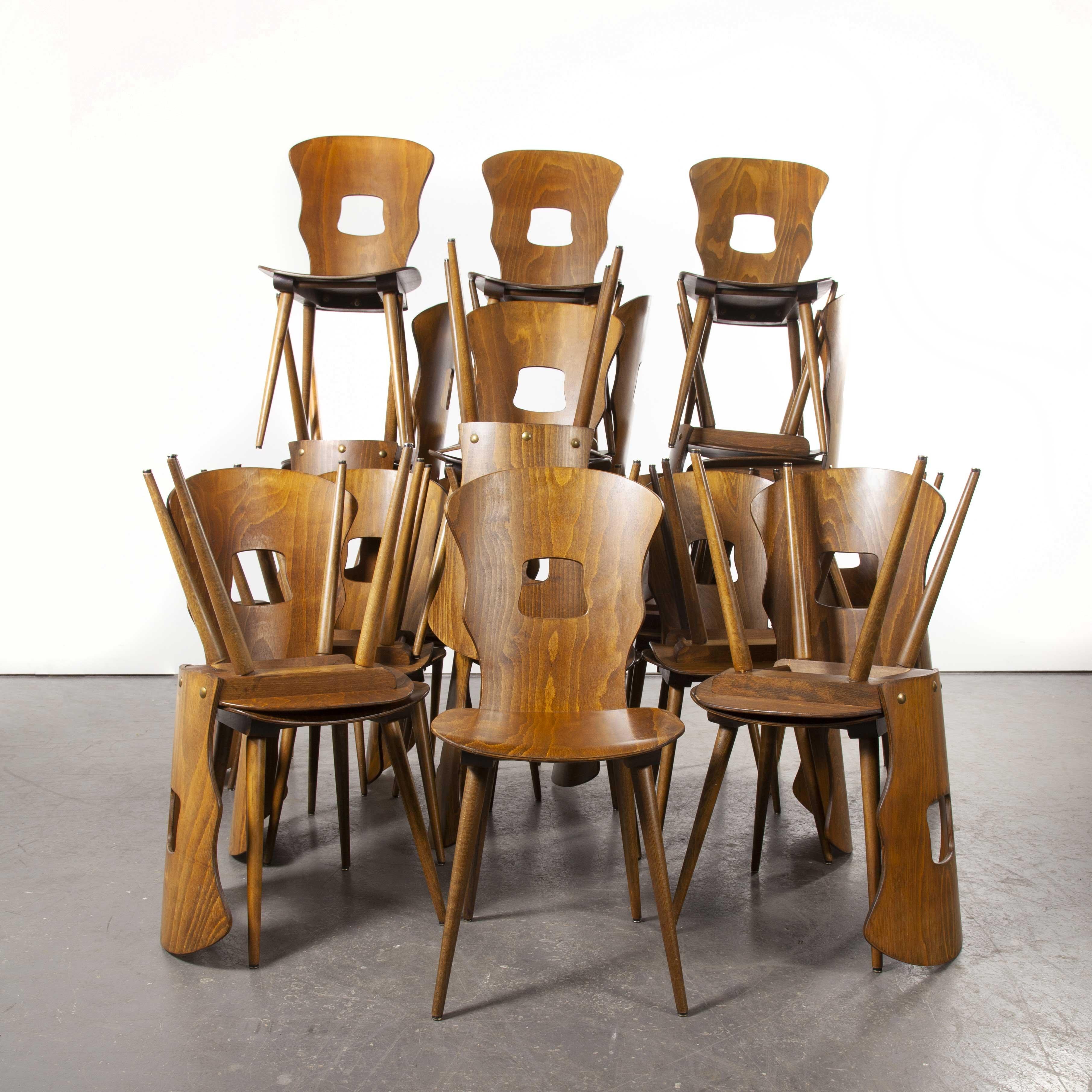 1950s French Baumann Bentwood Gentiane Dining Chair, Good Quantity Available 13