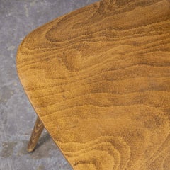 Fauteuil de salle à manger en bois cintré Gentiane de Baumann des années 1950, bonne quantité disponible