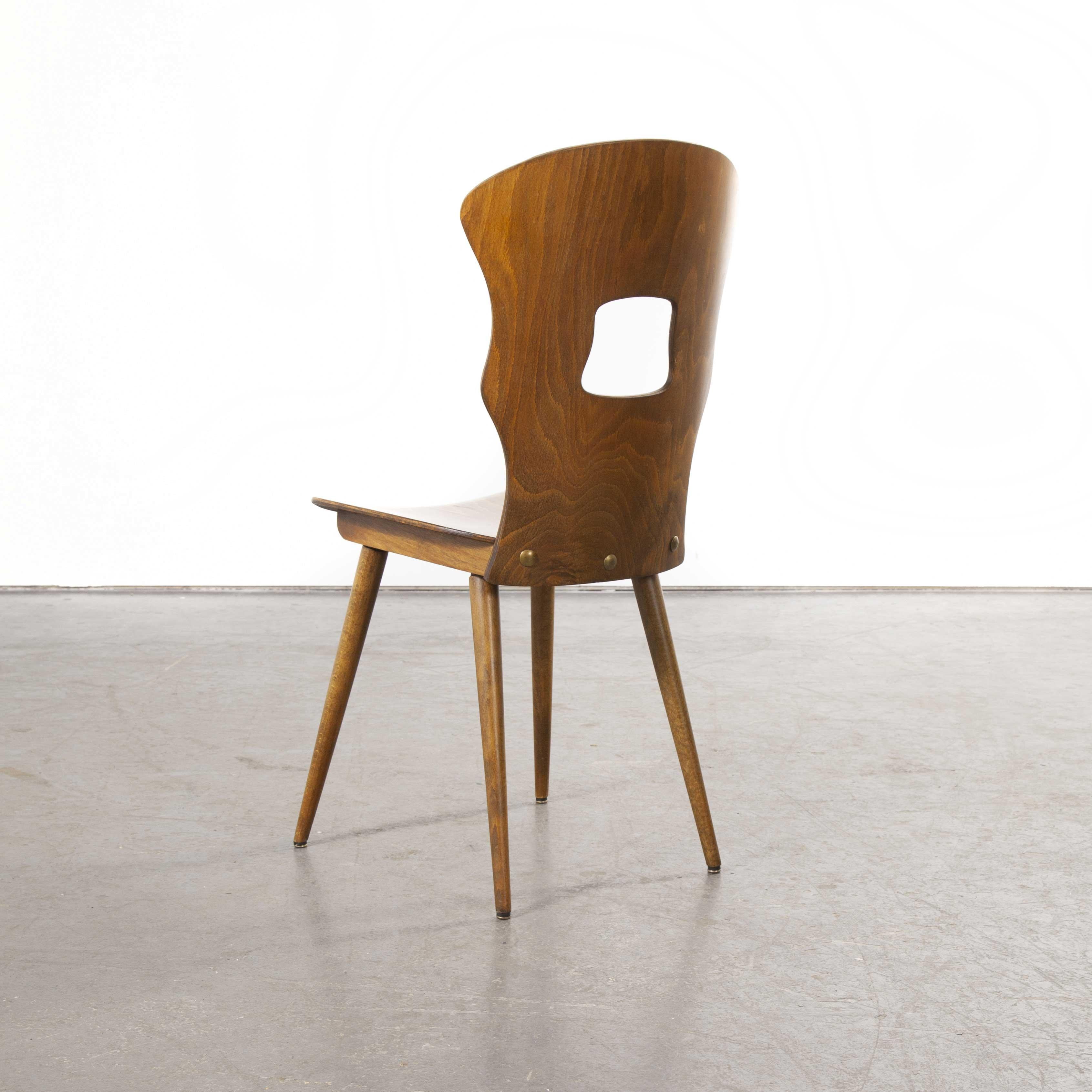 1950s French Baumann Bentwood Gentiane Dining Chair, Good Quantity Available 16