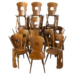 chaise de salle à manger française Baumann Gentiane en bois de rose des années 1950:: bonne quantité disponible