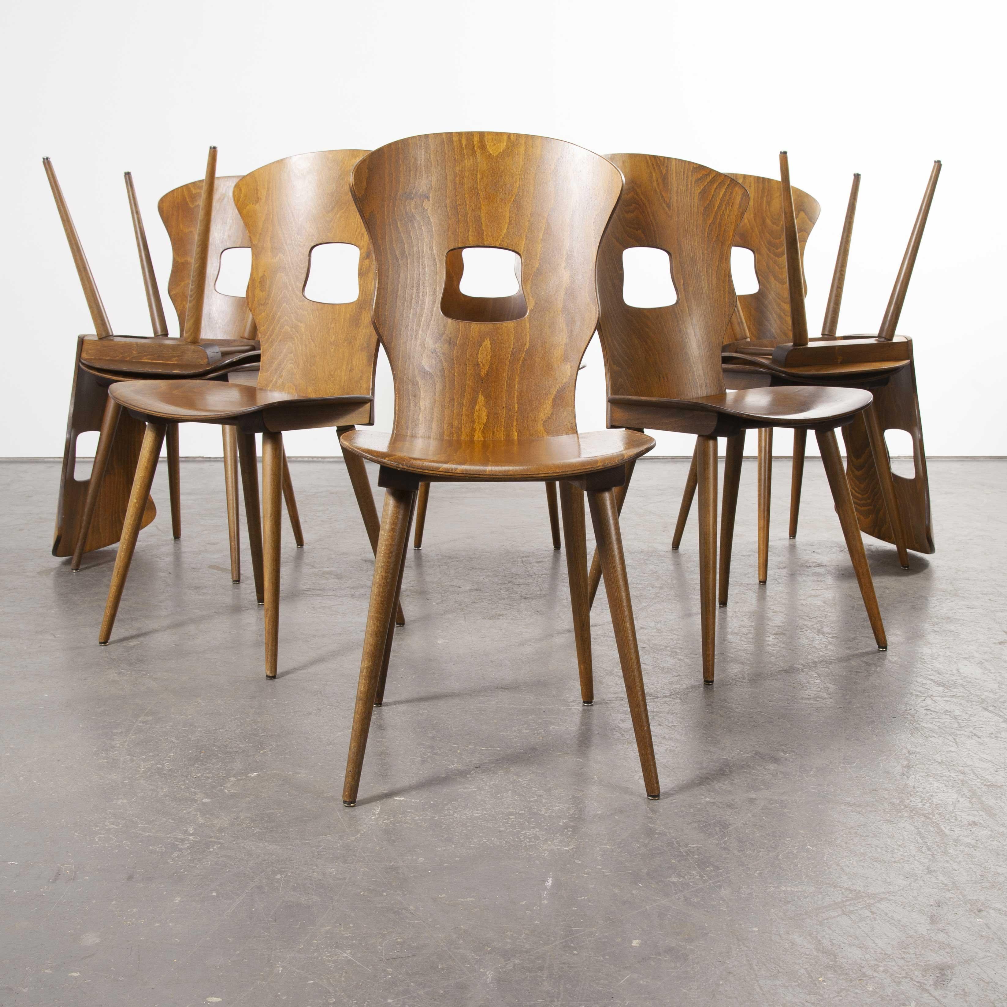 1950s French Baumann Bentwood Gentiane Dining Chair, Set of Eight 10