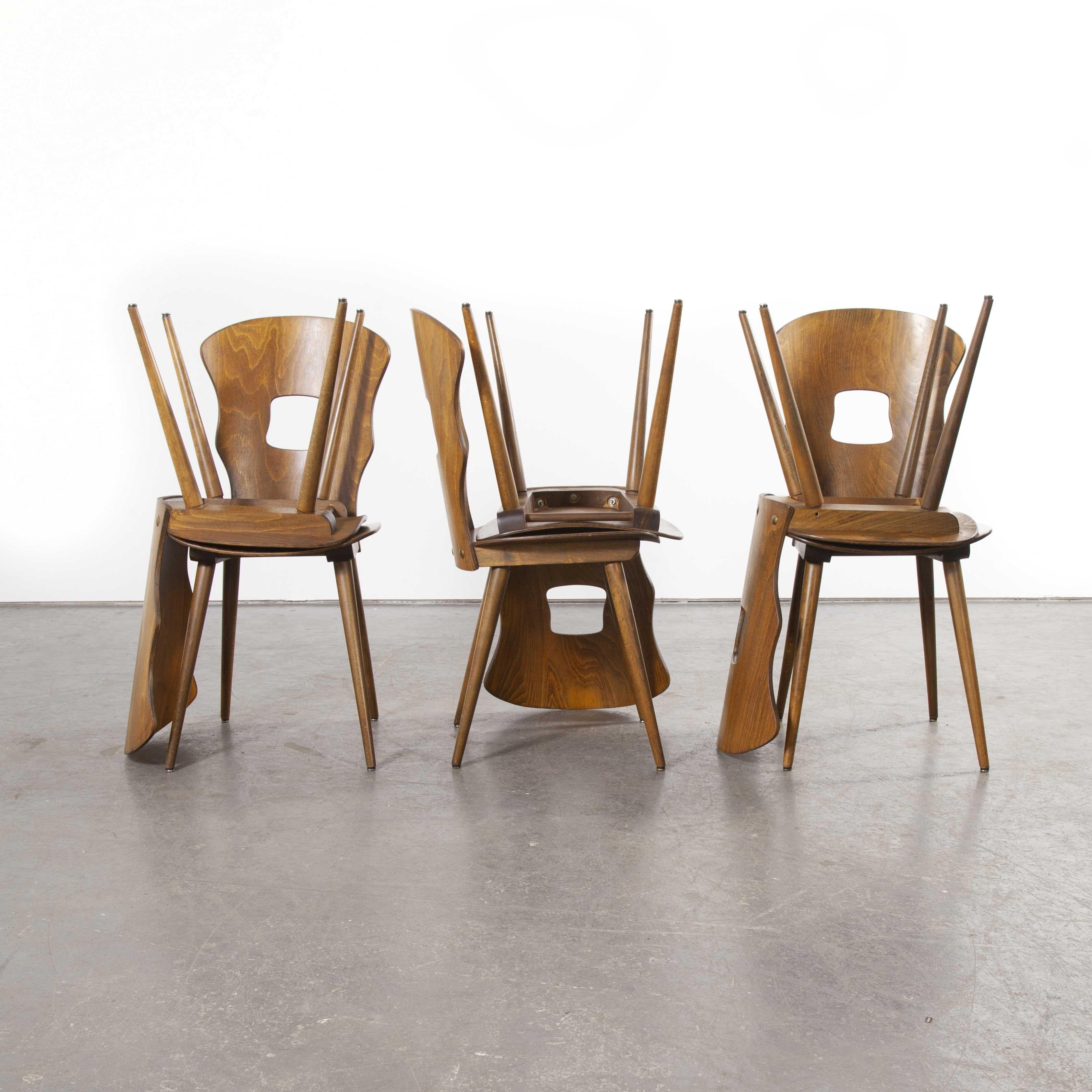 1950s French Baumann Bentwood Gentiane Dining Chair, Set of Six 14